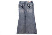 Y2K Avirex Denim Embroidered Jeans