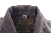 Carhartt Logo Patch Brown Blanket Lined Detroit Jacket