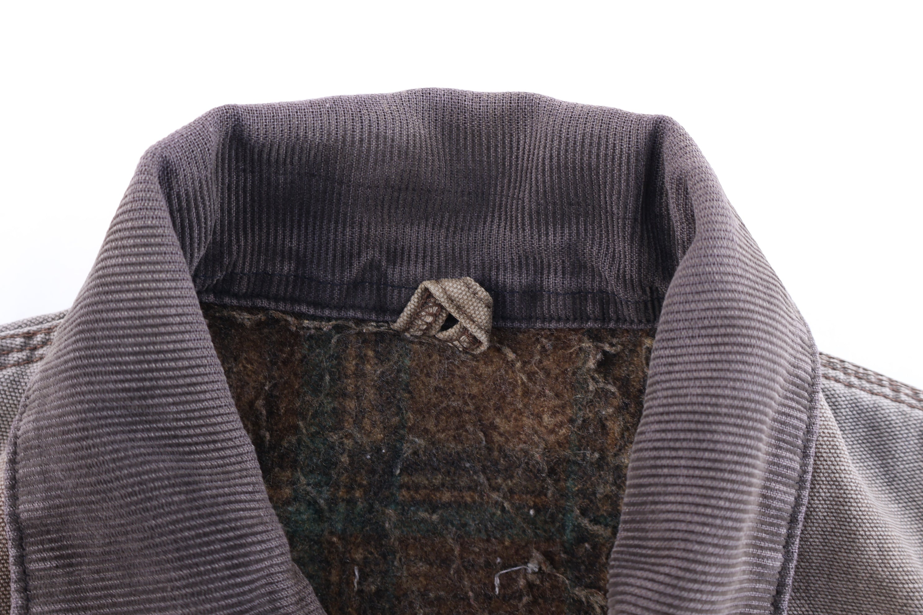 Carhartt Logo Patch Brown Blanket Lined Detroit Jacket