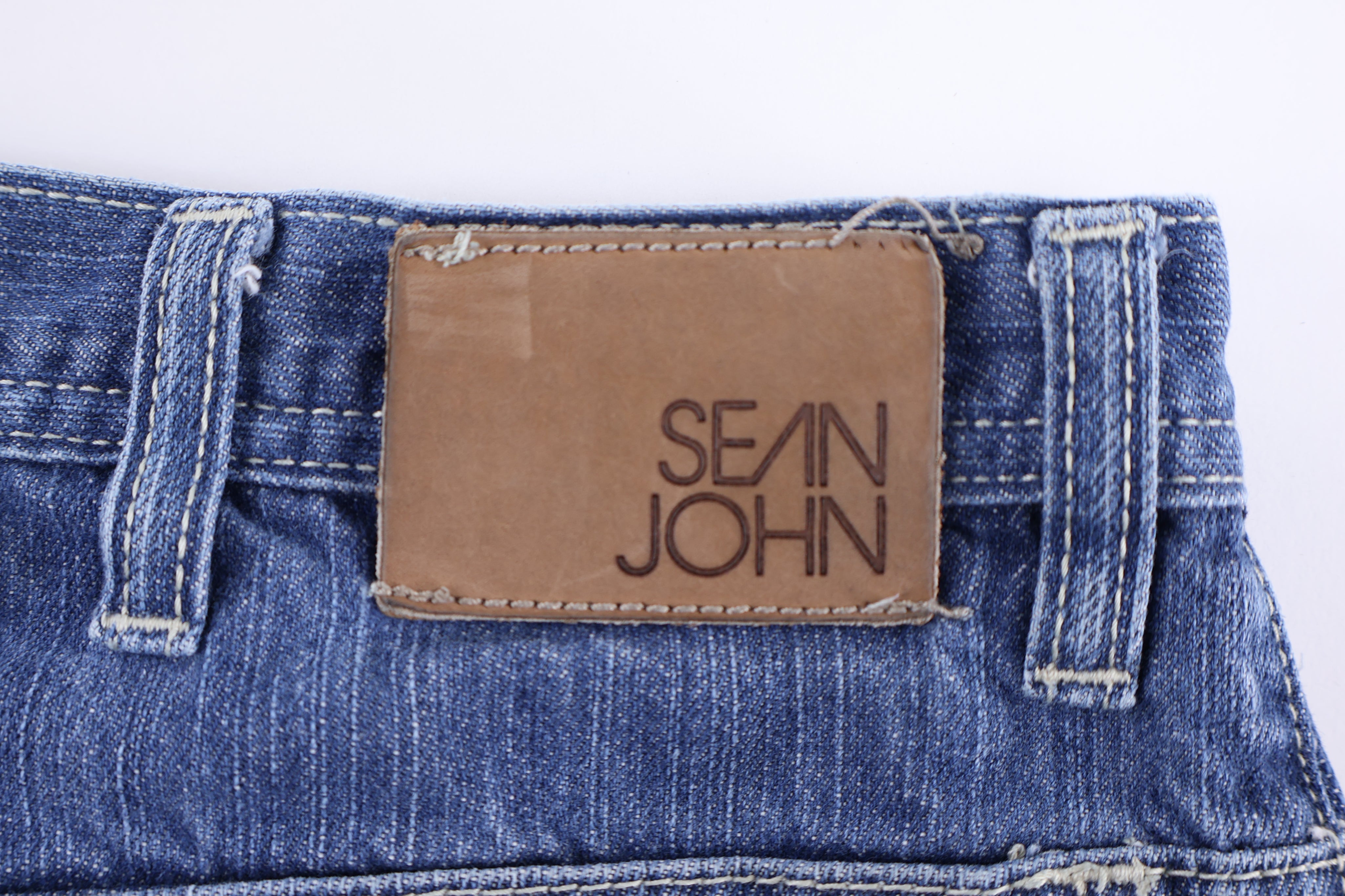 Sean John Dark Wash Denim Shorts