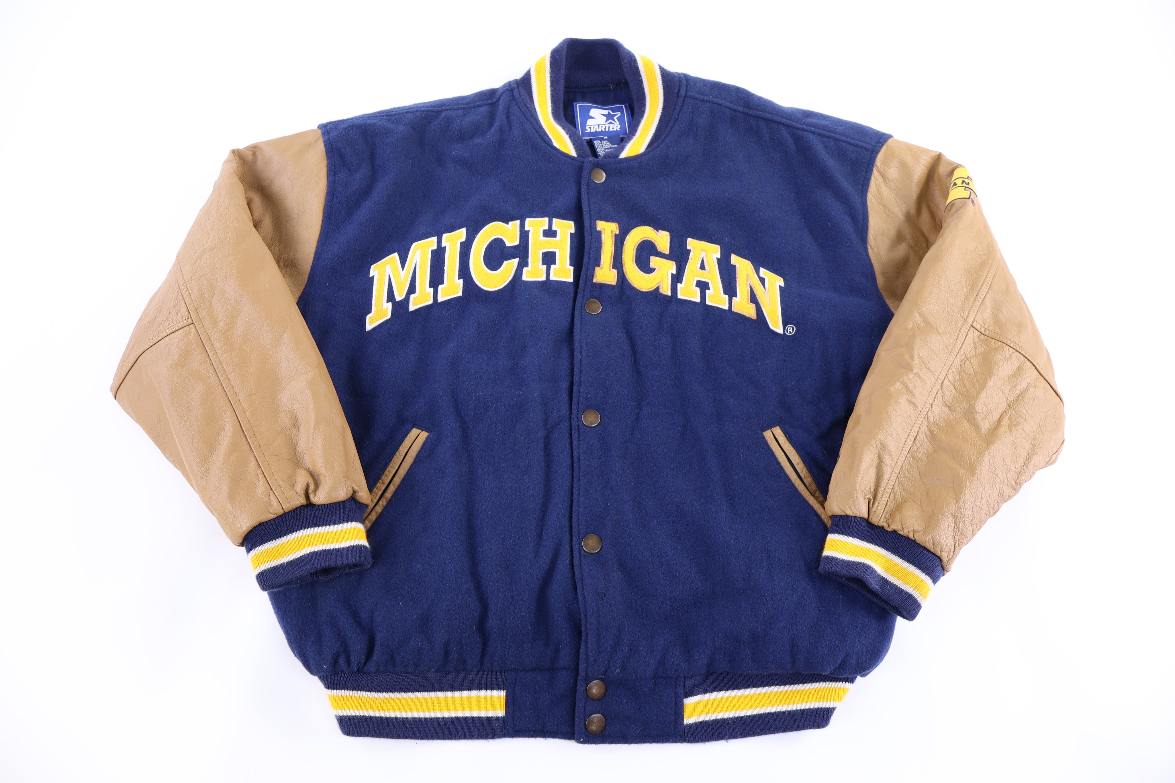 Vintage Starter University of Michigan Bomber Jacket