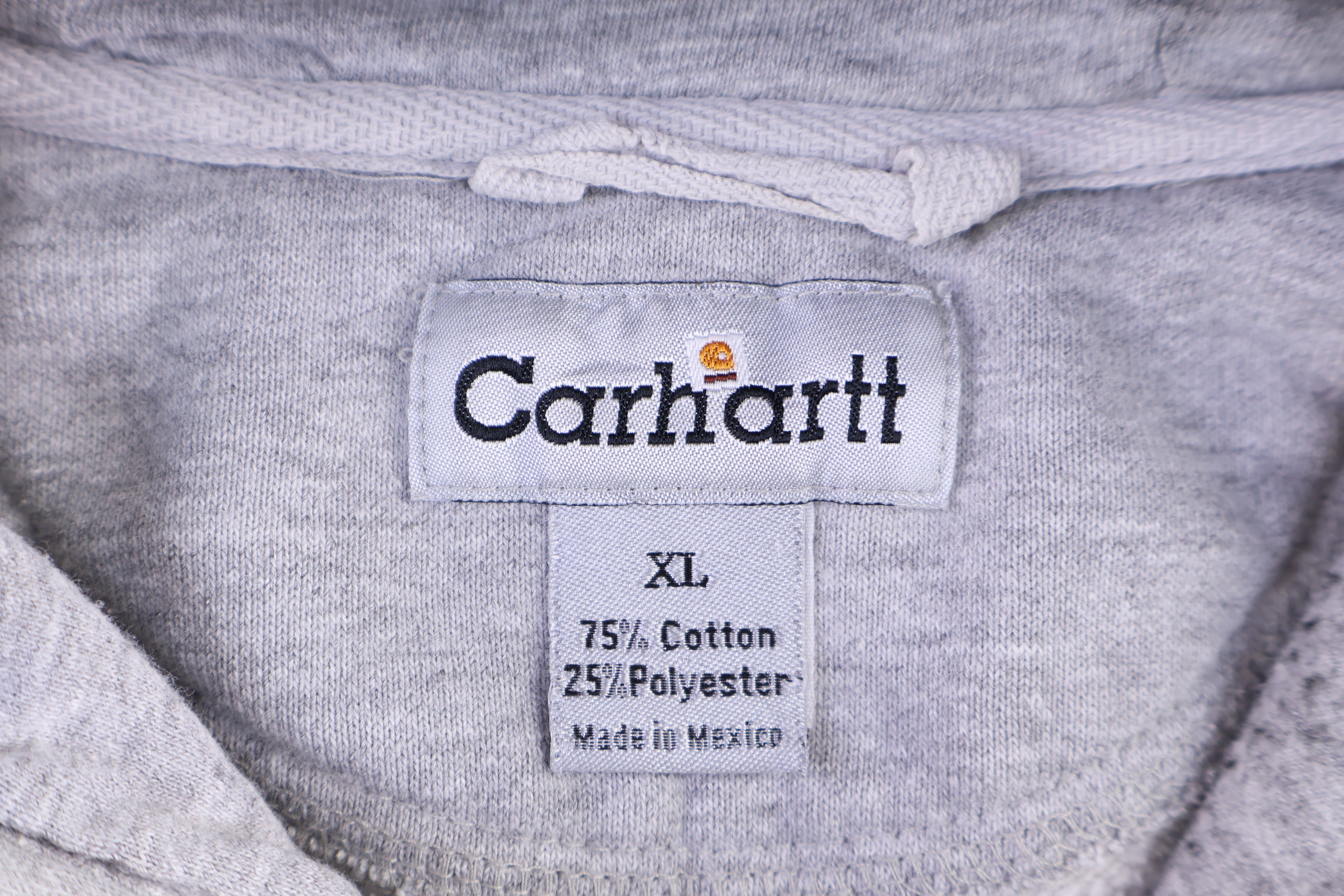 Carhartt Logo Patch Grey Pullover Hoodie