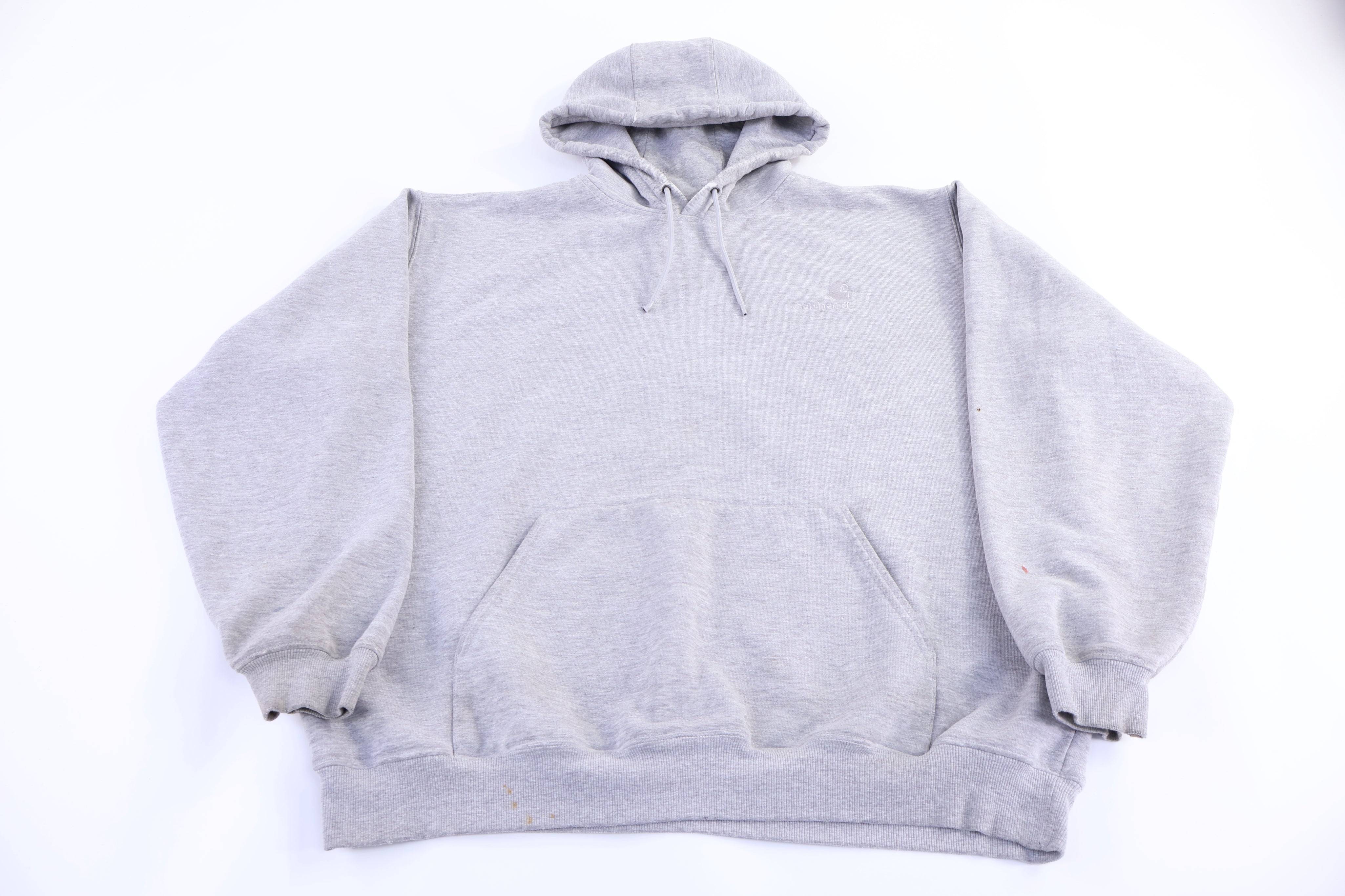 Carhartt Logo Patch Grey Pullover Hoodie