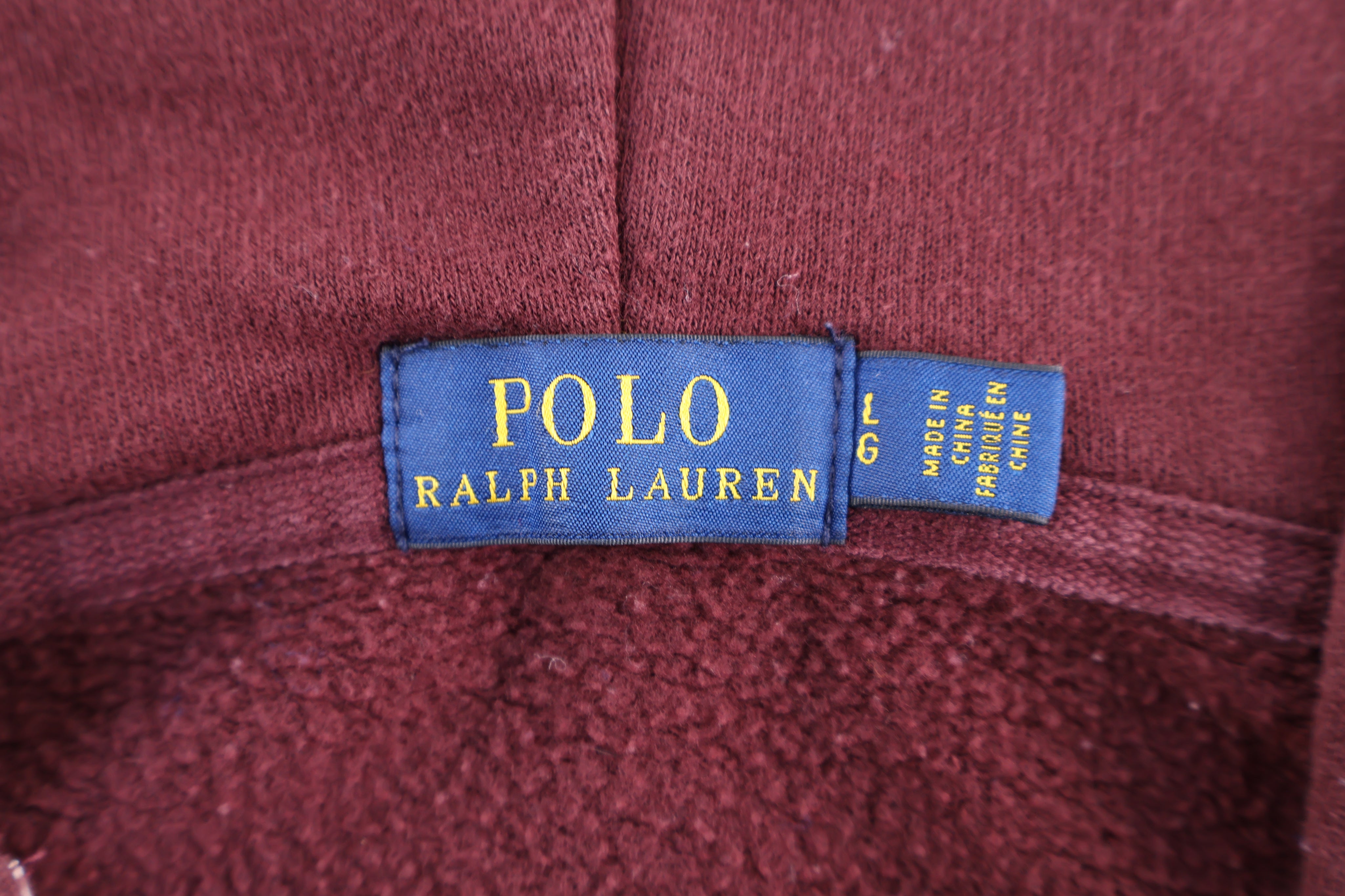 Women's Polo Ralph Lauren Maroon Full Zip Hoodie