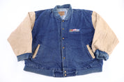 Vintage Nascar Denim Bomber Jacket