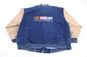 Vintage Nascar Denim Bomber Jacket