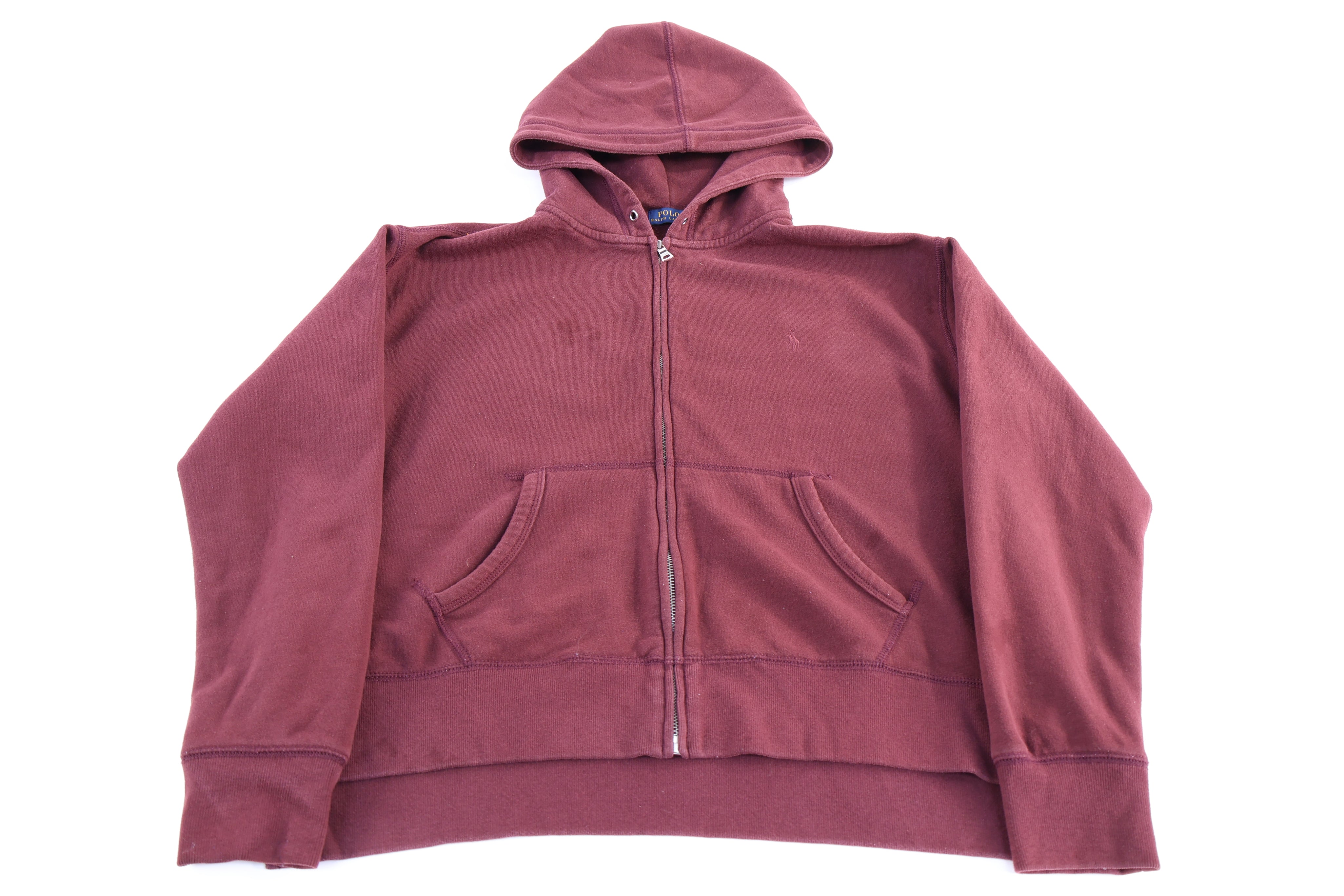 Women's Polo Ralph Lauren Maroon Full Zip Hoodie