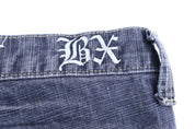 Y2K Brooklyn Xpress Embroidered Denim Shorts