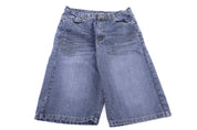 Y2K Brooklyn Xpress Embroidered Denim Shorts