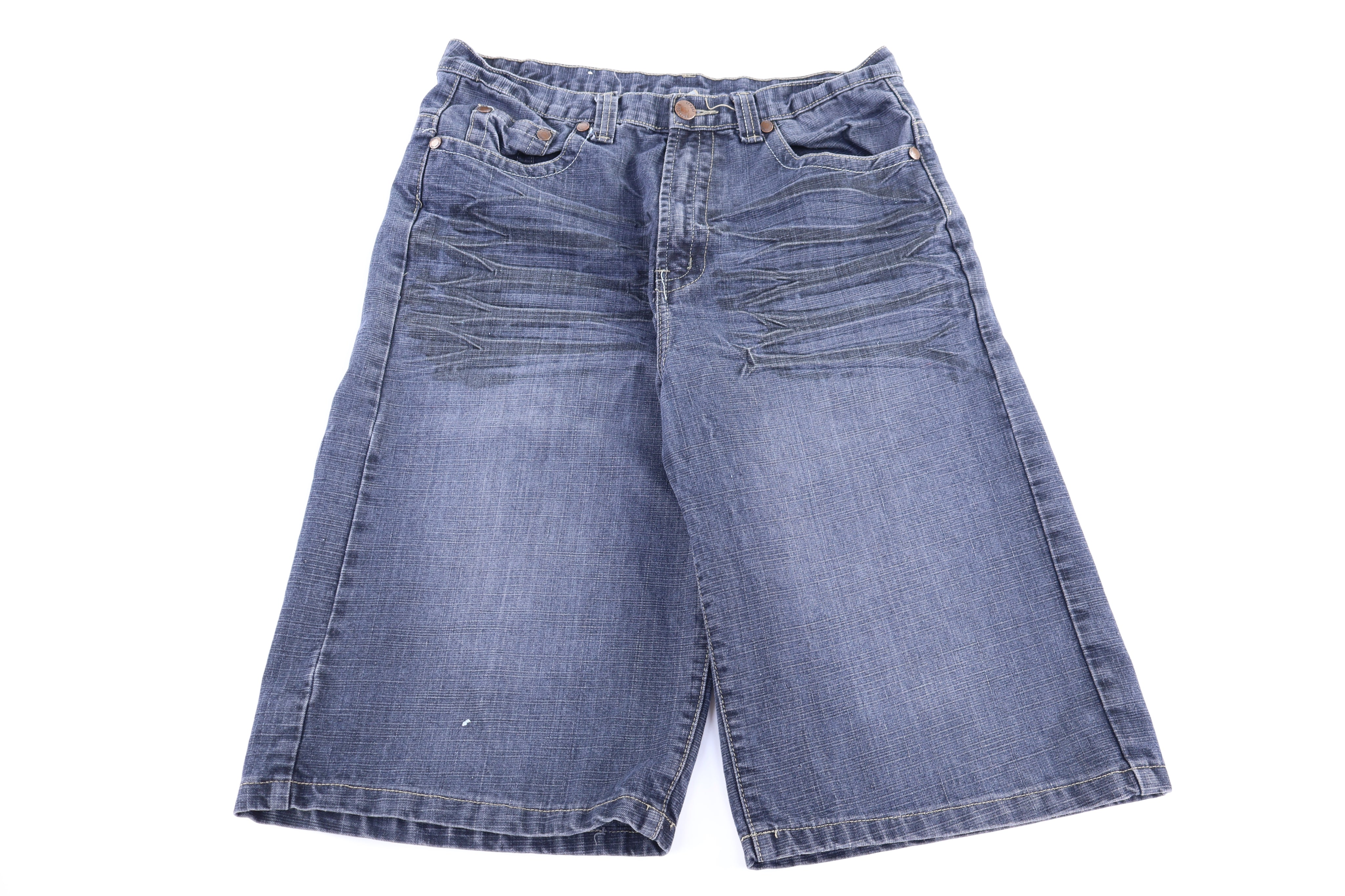 Y2K Brooklyn Xpress Embroidered Denim Shorts