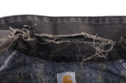 Carhartt Logo Patch Grey Blanket Lined Detroit Jacket