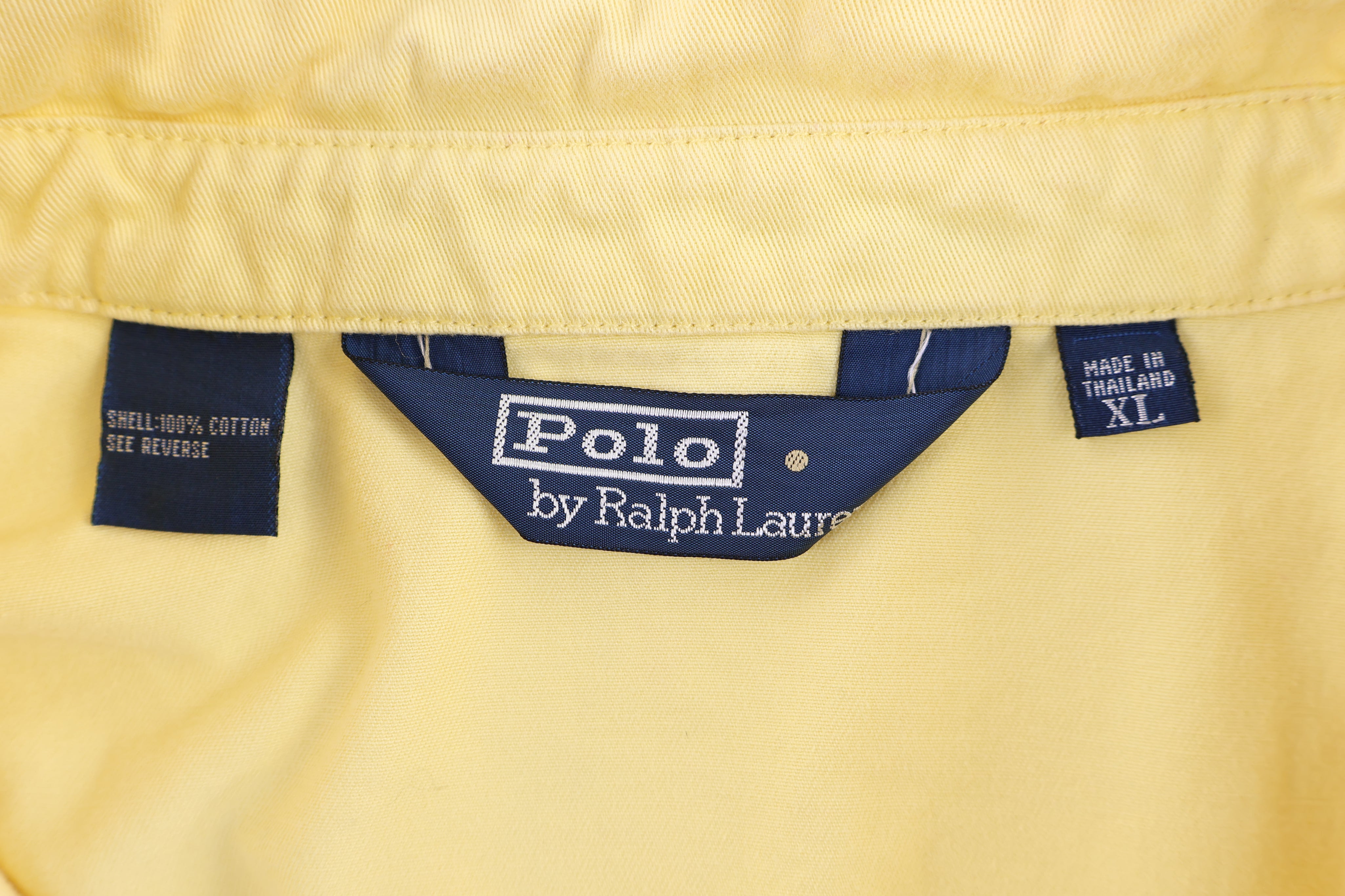 Polo by Ralph Lauren Embroidered Logo Yellow Full Zip Jacket