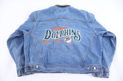 Vintage Miami Dolphins Football Denim Jacket