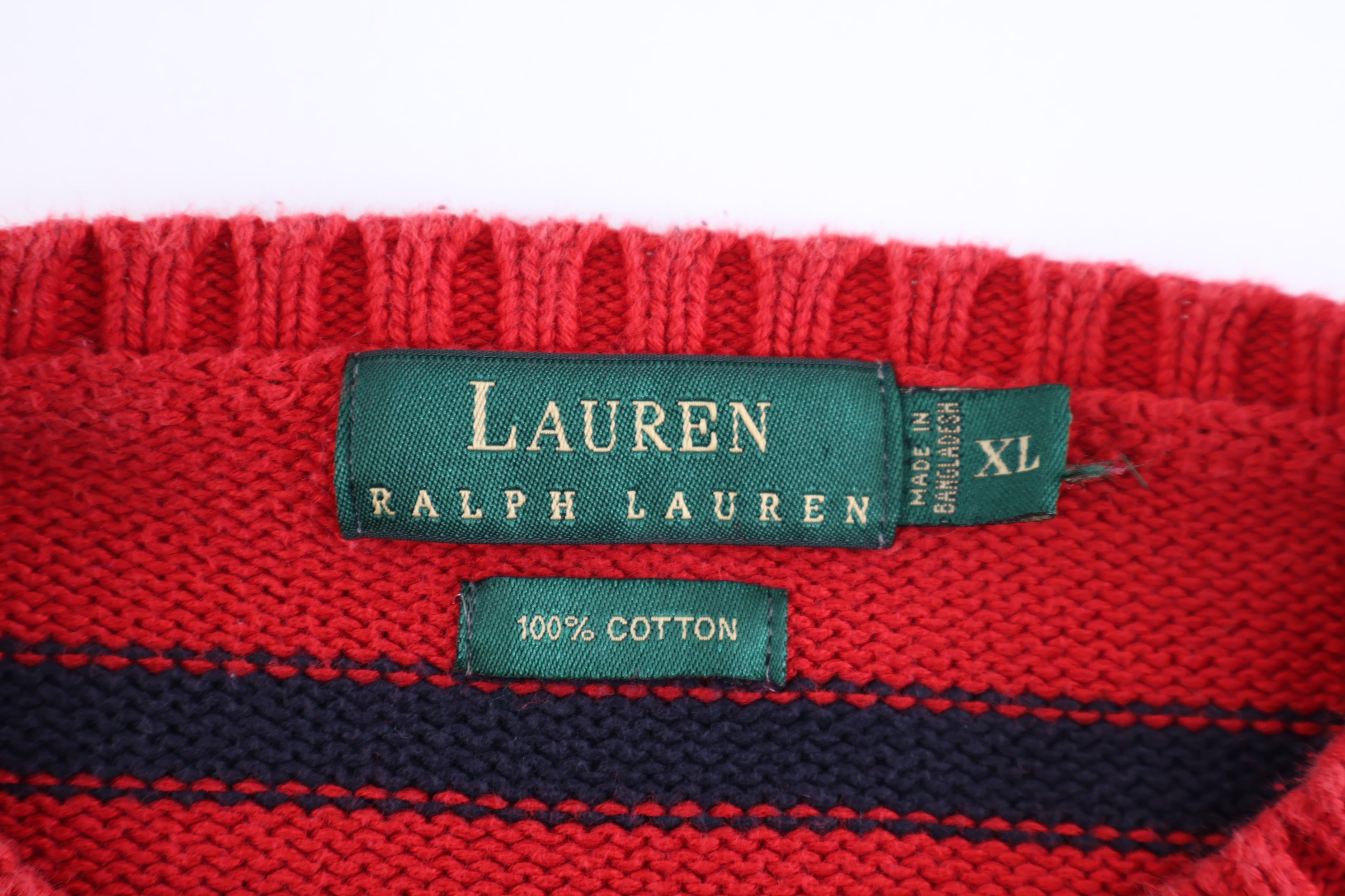 Ralph Lauren Embroidered Crest Multicolor Sweater