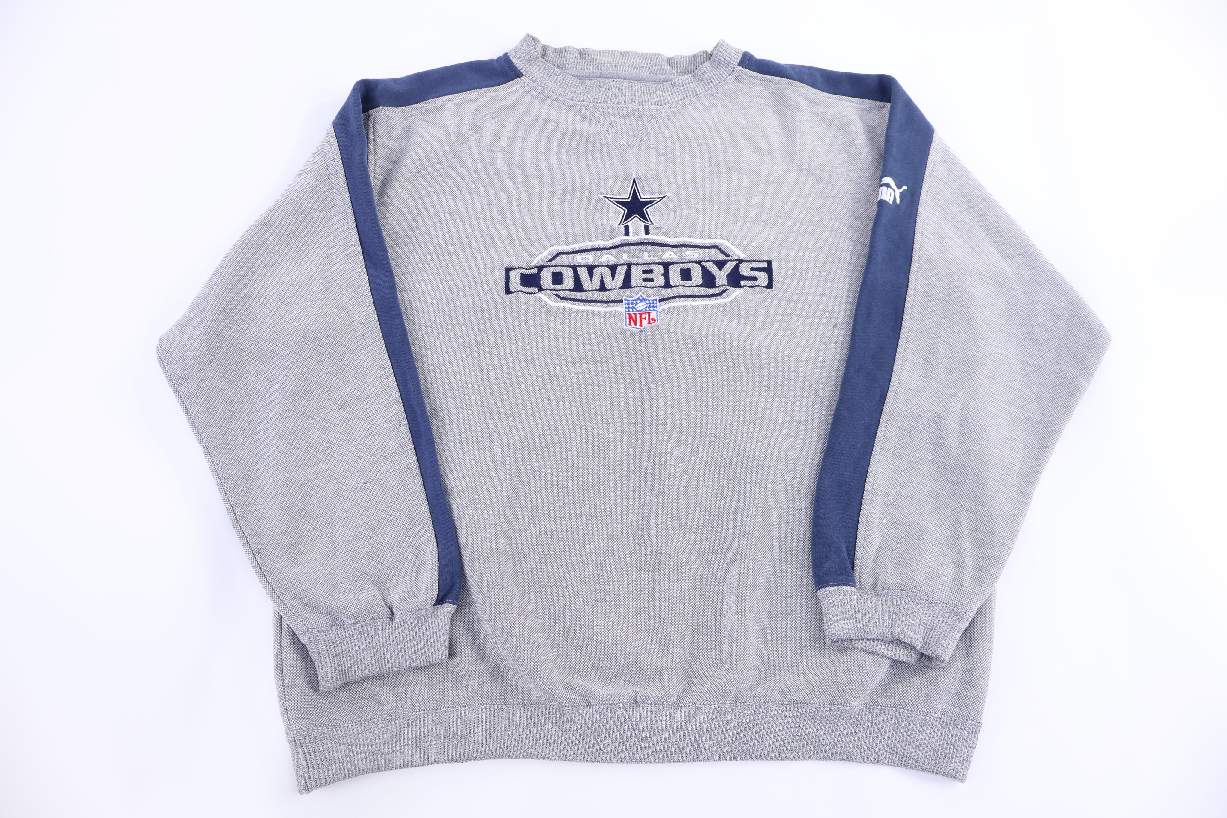 Vintage Puma Dallas Cowboys Football Embroidered Sweatshirt