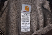 Carhartt Logo Patch Brown Sherpa Lined Jacket
