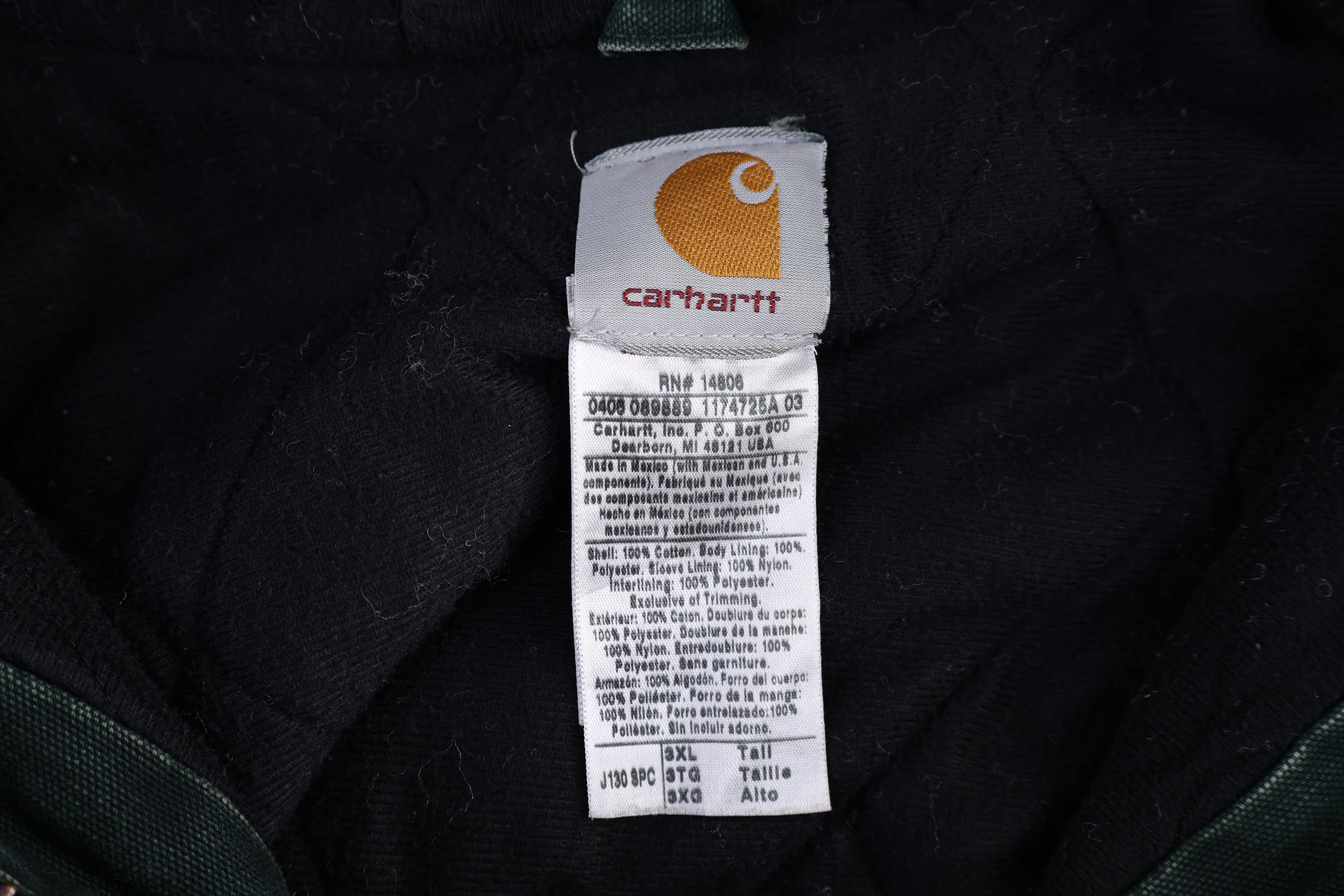 Carhartt Logo Patch Spruce Green Full Zip Jacket