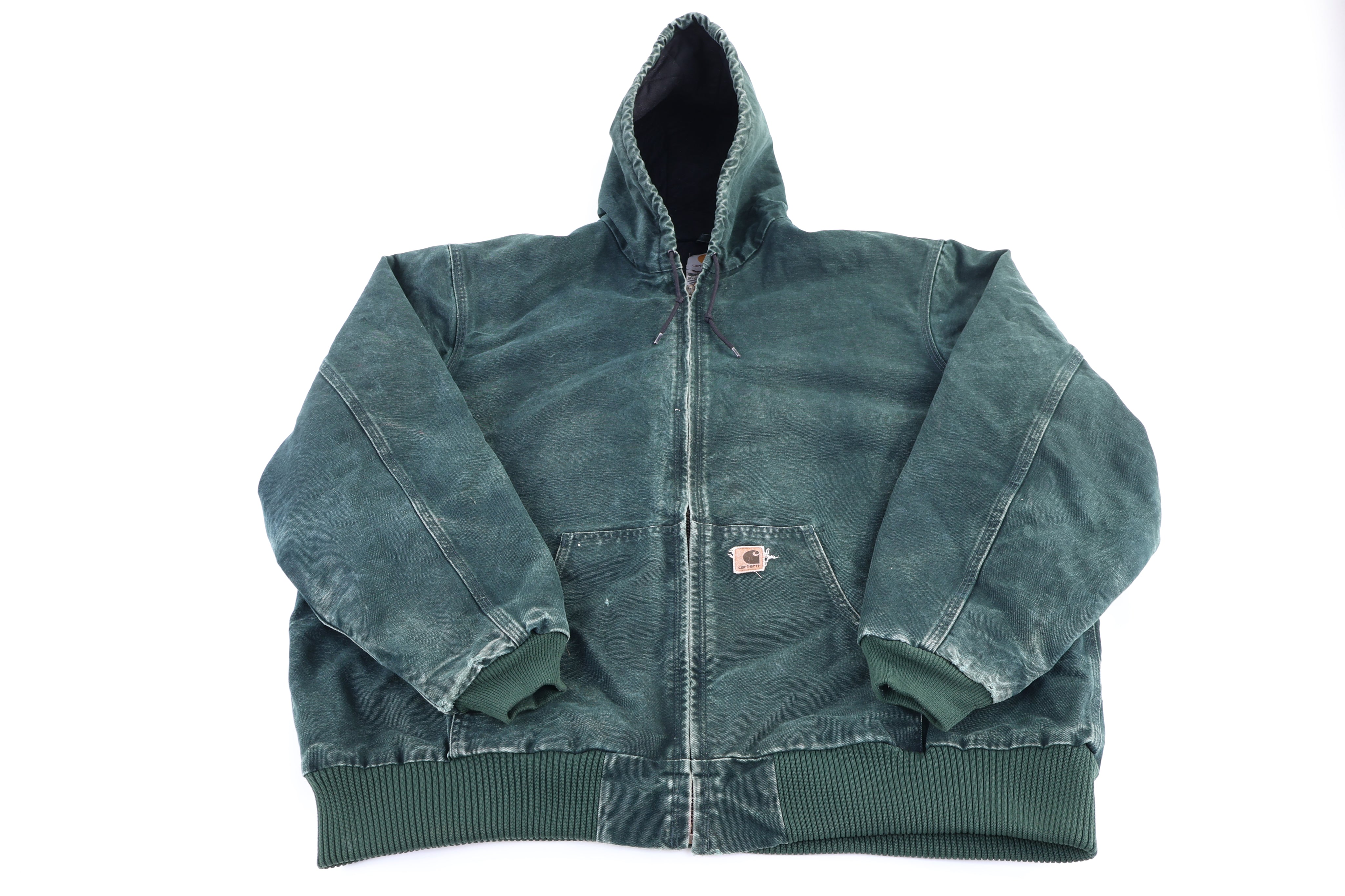 Carhartt Logo Patch Spruce Green Full Zip Jacket
