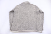 Patagonia Logo Patch Tan Quarter Zip Pullover