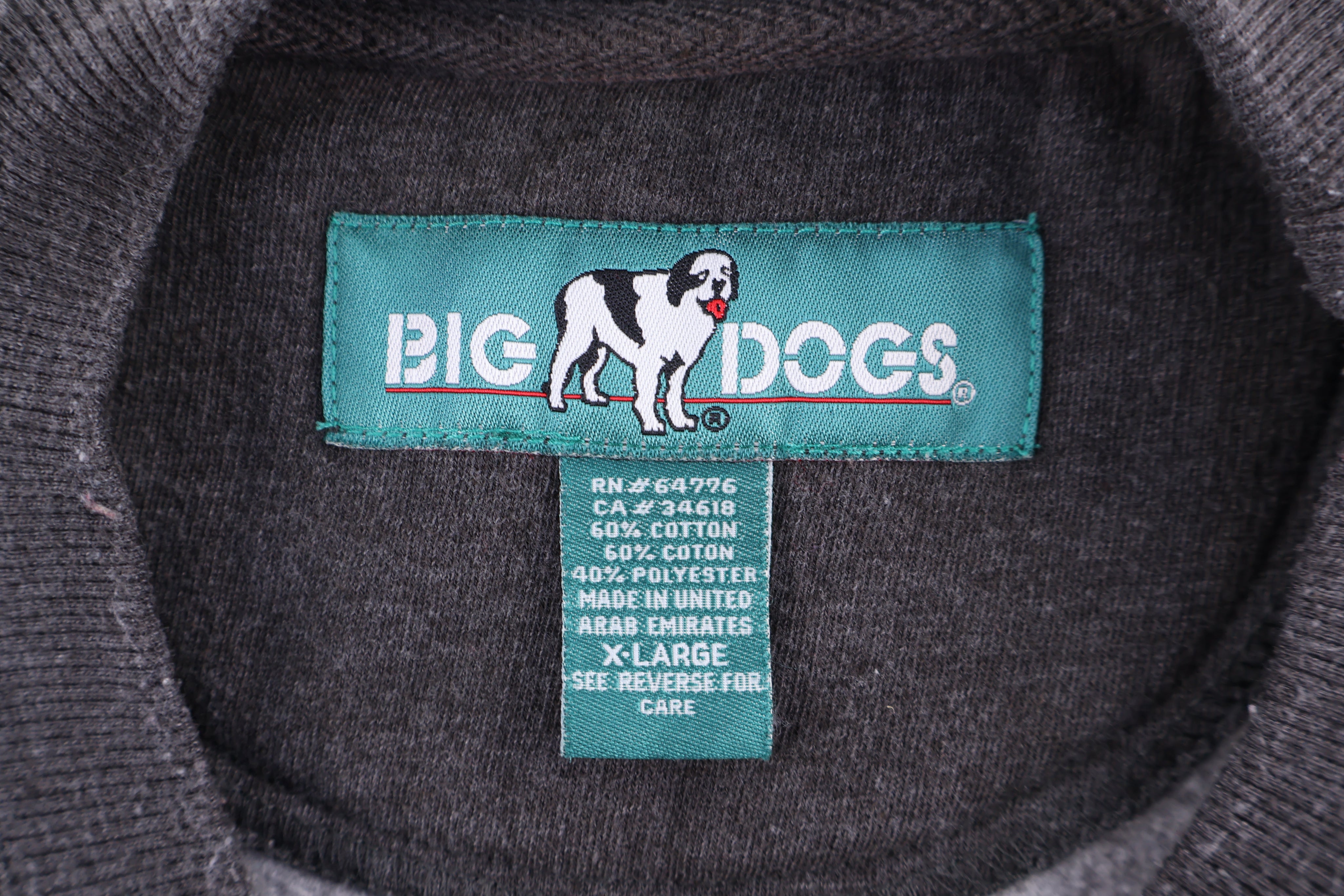 90's Big Dogs Embroidered Sweatshirt