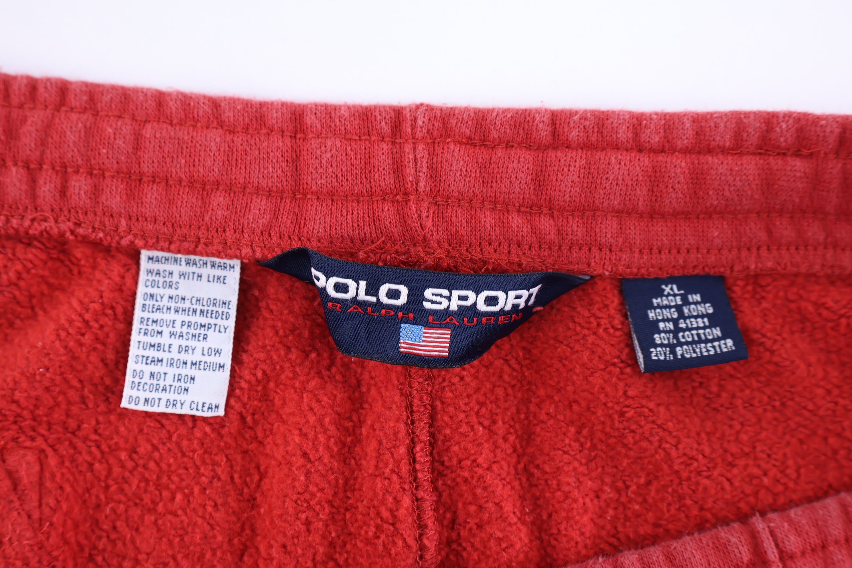 Polo Sport Ralph Lauren Embroidered Red & White Sweatpants