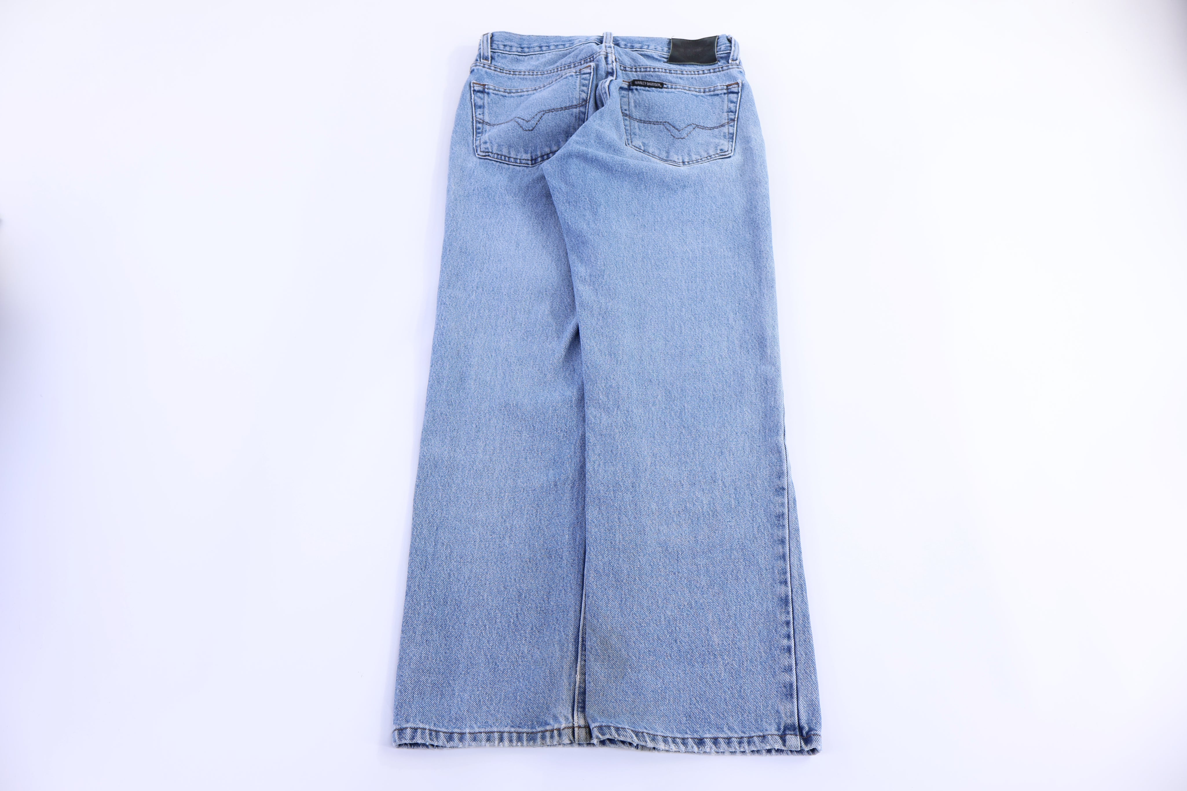 Harley Davidson Motorcycles Light Wash Denim Jeans