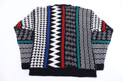90's Concrete Multipattern Knit Sweater