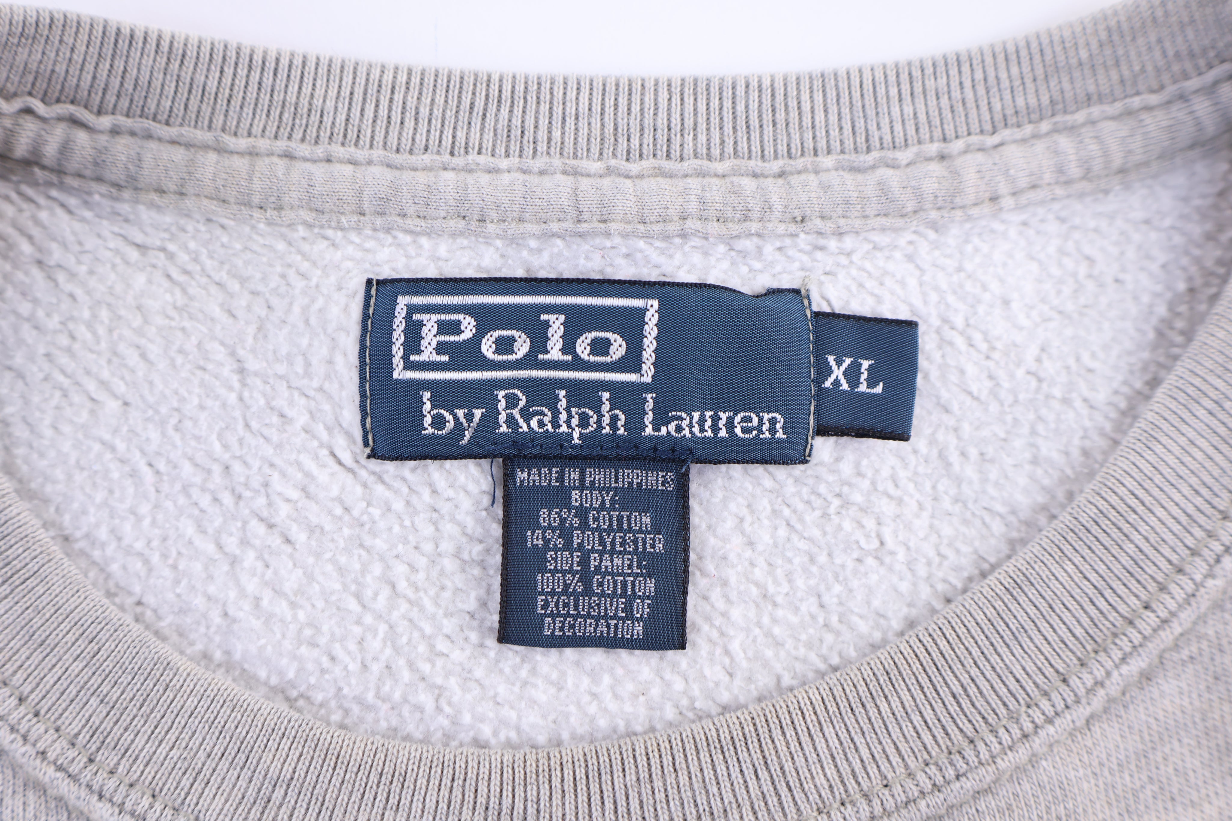 Polo by Ralph Lauren Embroidered Logo Grey Pullover