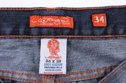 Ed Hardy Embroidered Dark Wash Denim Jeans