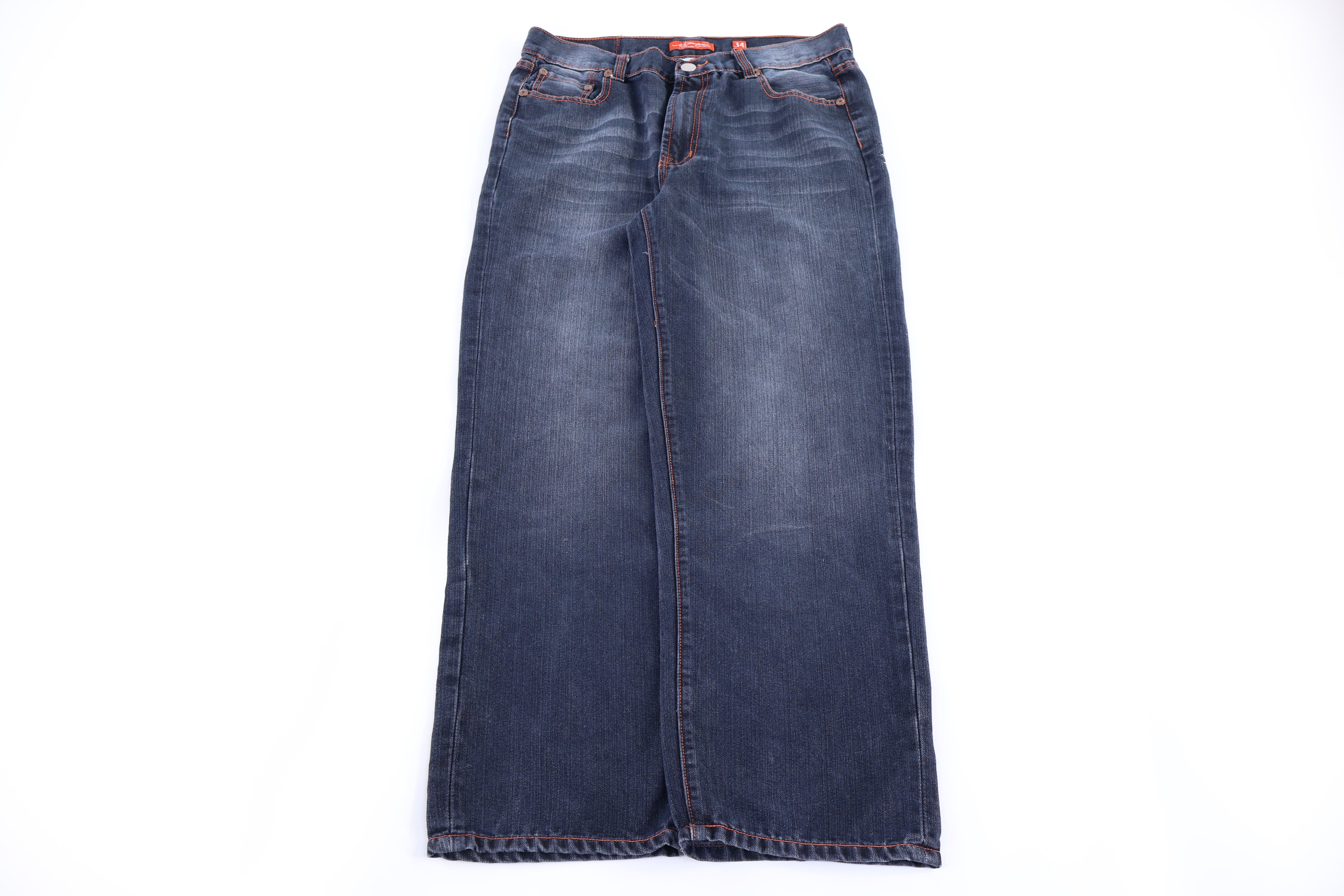 Ed Hardy Embroidered Dark Wash Denim Jeans
