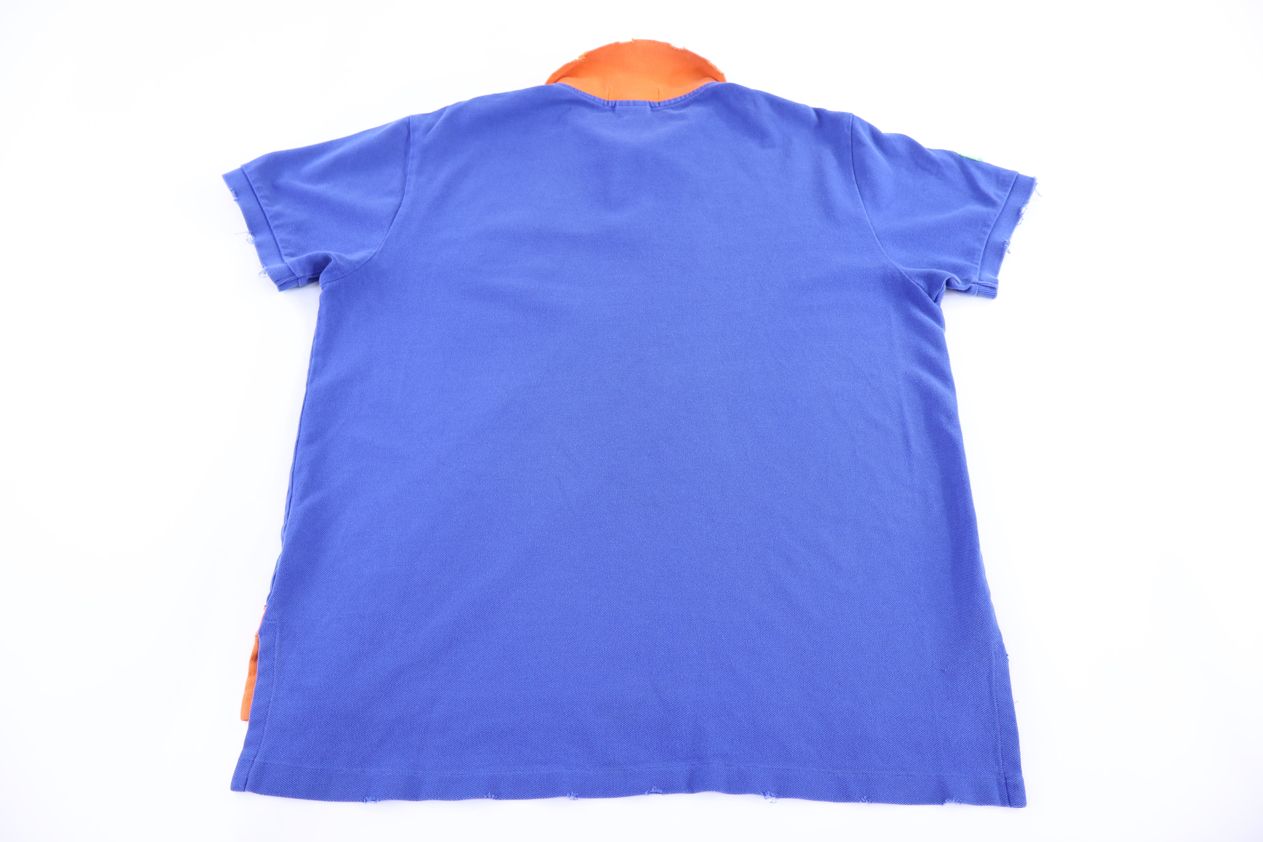 Polo by Ralph Lauren Orange & Blue Button Up