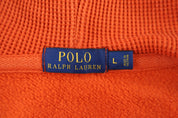 Polo Ralph Lauren Embroidered Logo Orange Full Zip Jacket