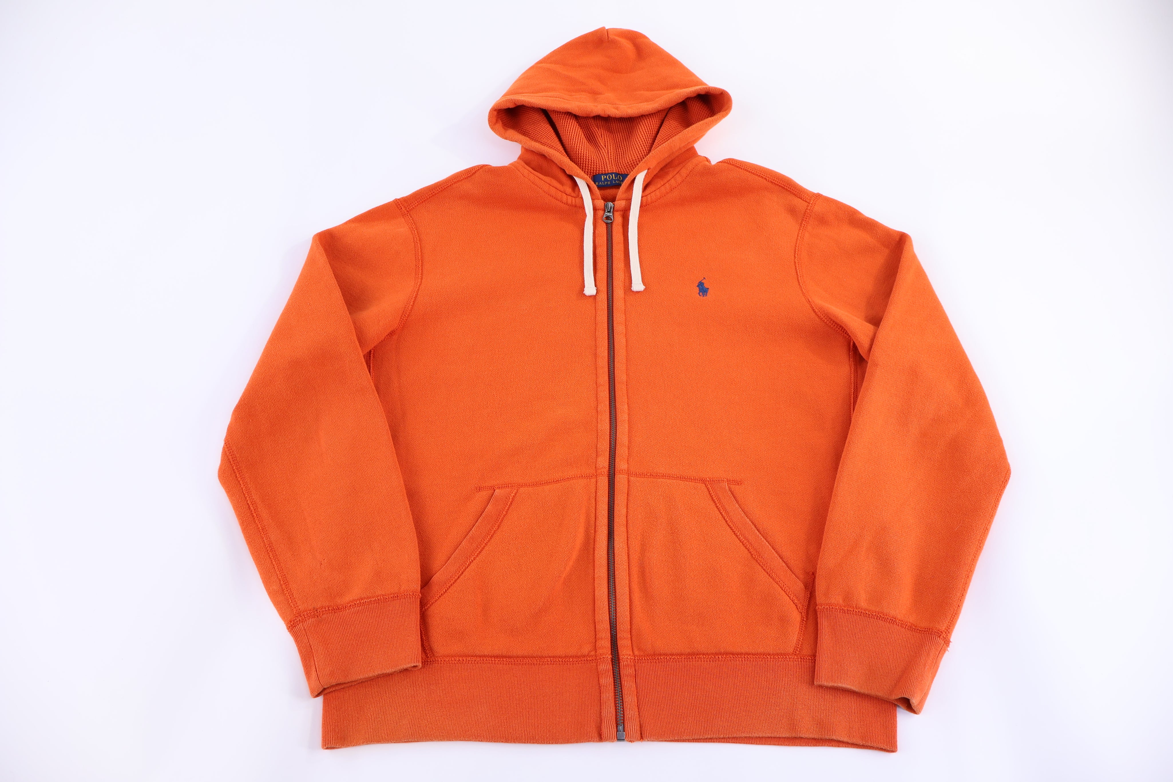 Polo Ralph Lauren Embroidered Logo Orange Full Zip Jacket