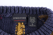 90's Structure Multicolor Knit Sweater