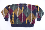 90's Structure Multicolor Knit Sweater