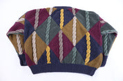 90's Structure Multicolor Knit Sweater