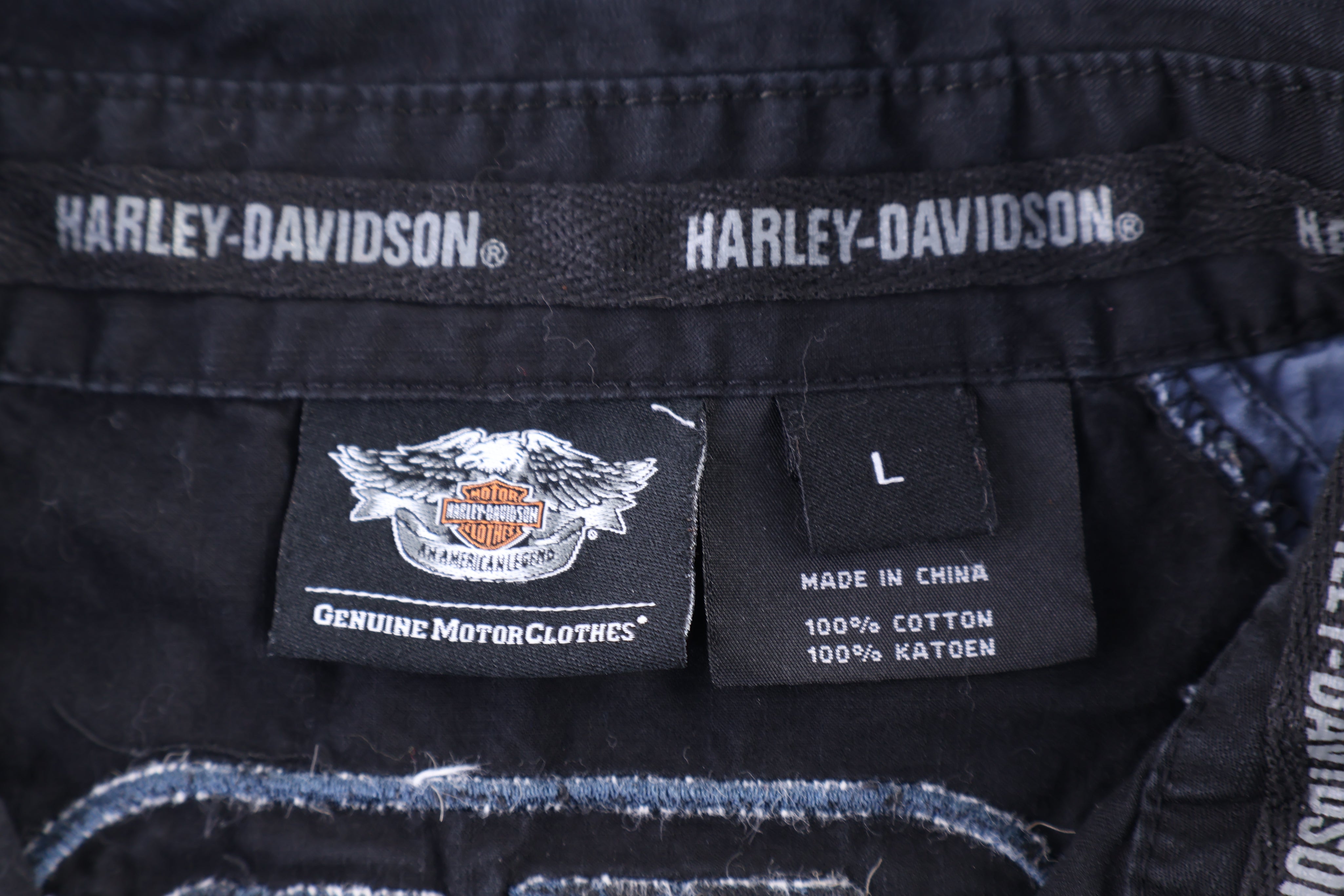 Harley Davidson Motorcycles Button Down
