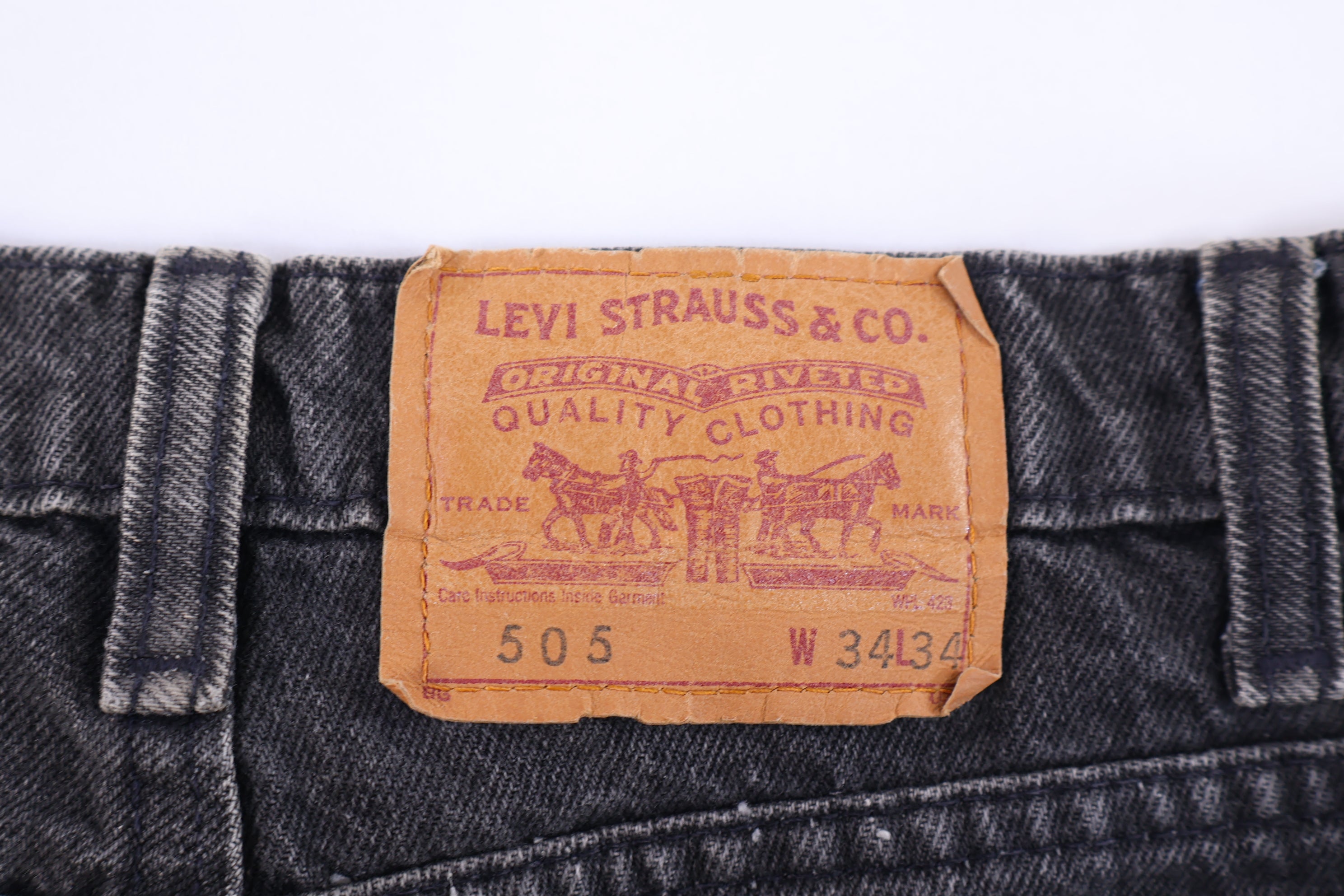 Vintage Levi's 505 Black Denim Jeans