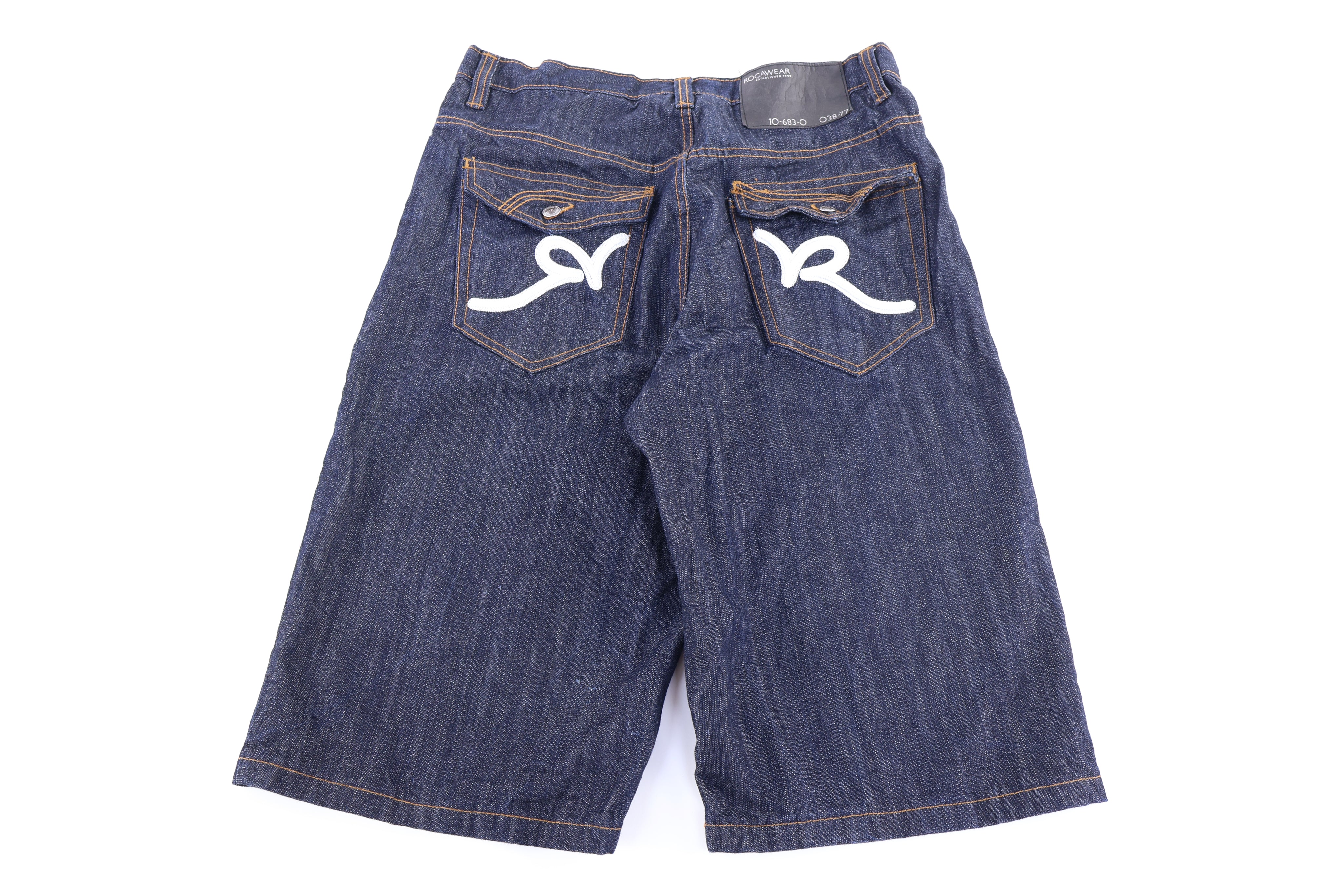 Y2K Rocawear Dark Wash Denim Shorts