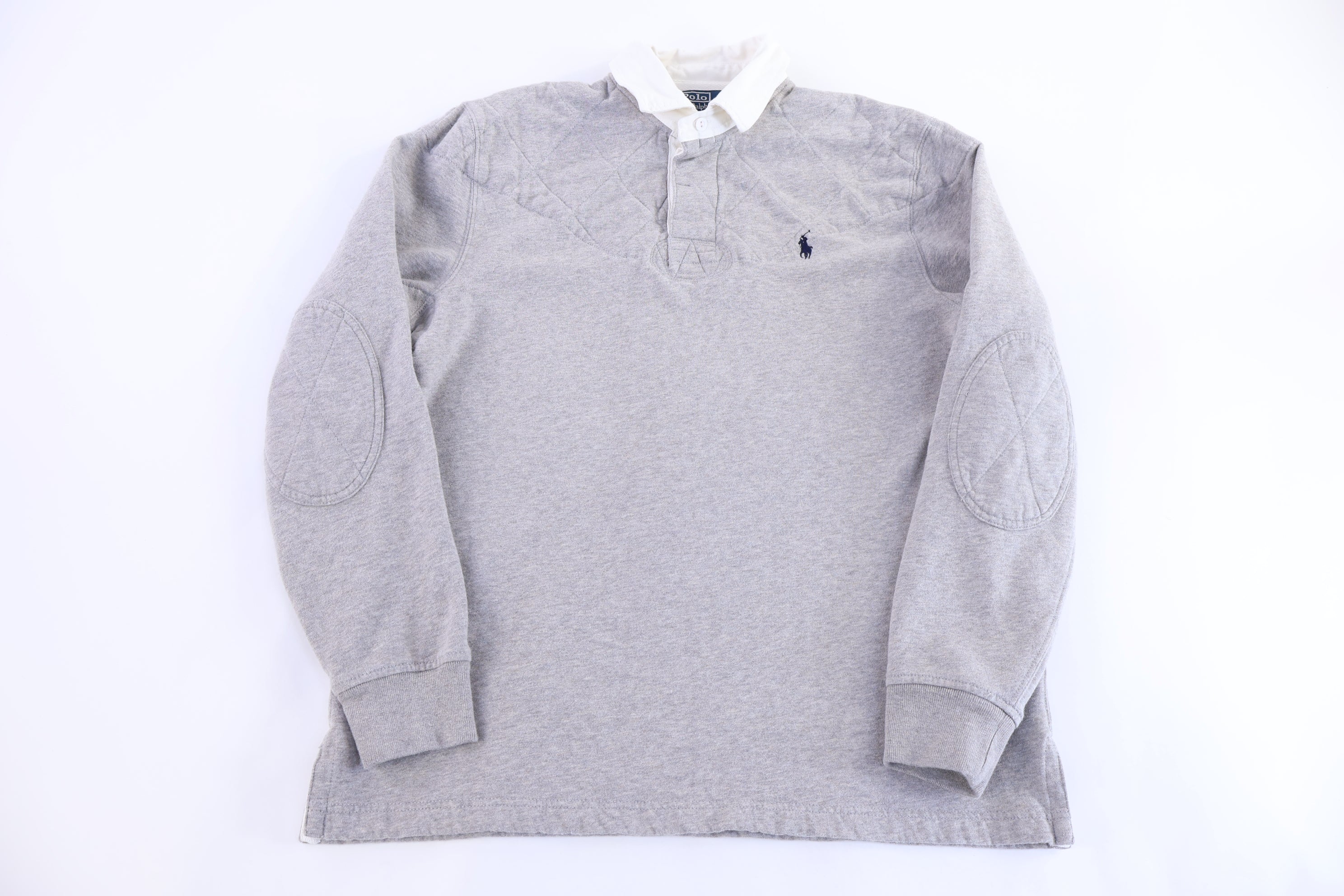 Polo by Ralph Lauren Embroidered Logo Grey LS Button Up