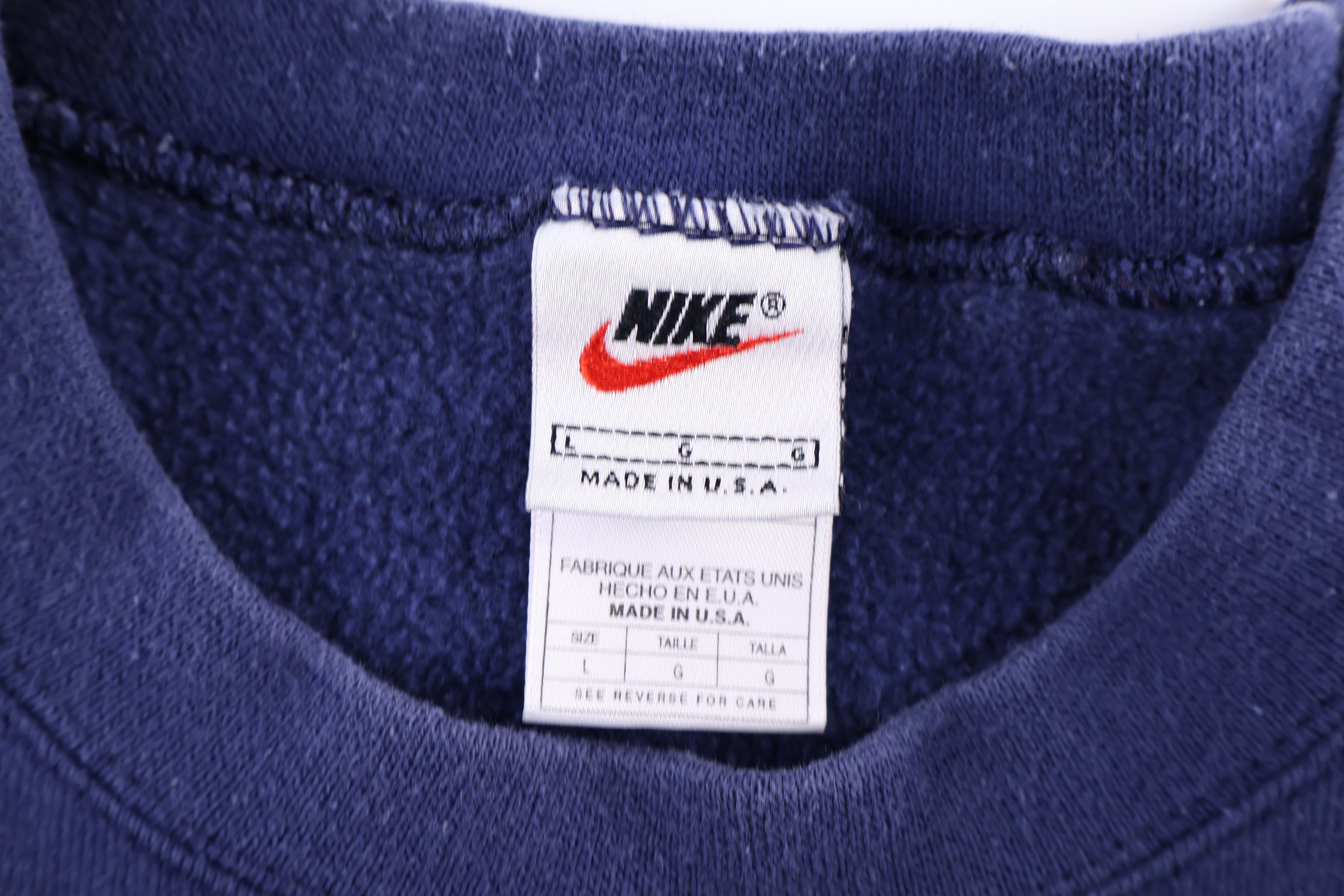 90's Nike Embroidered Logo Blue Sweatshirt
