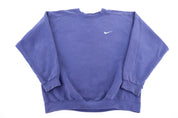 90's Nike Embroidered Logo Blue Sweatshirt