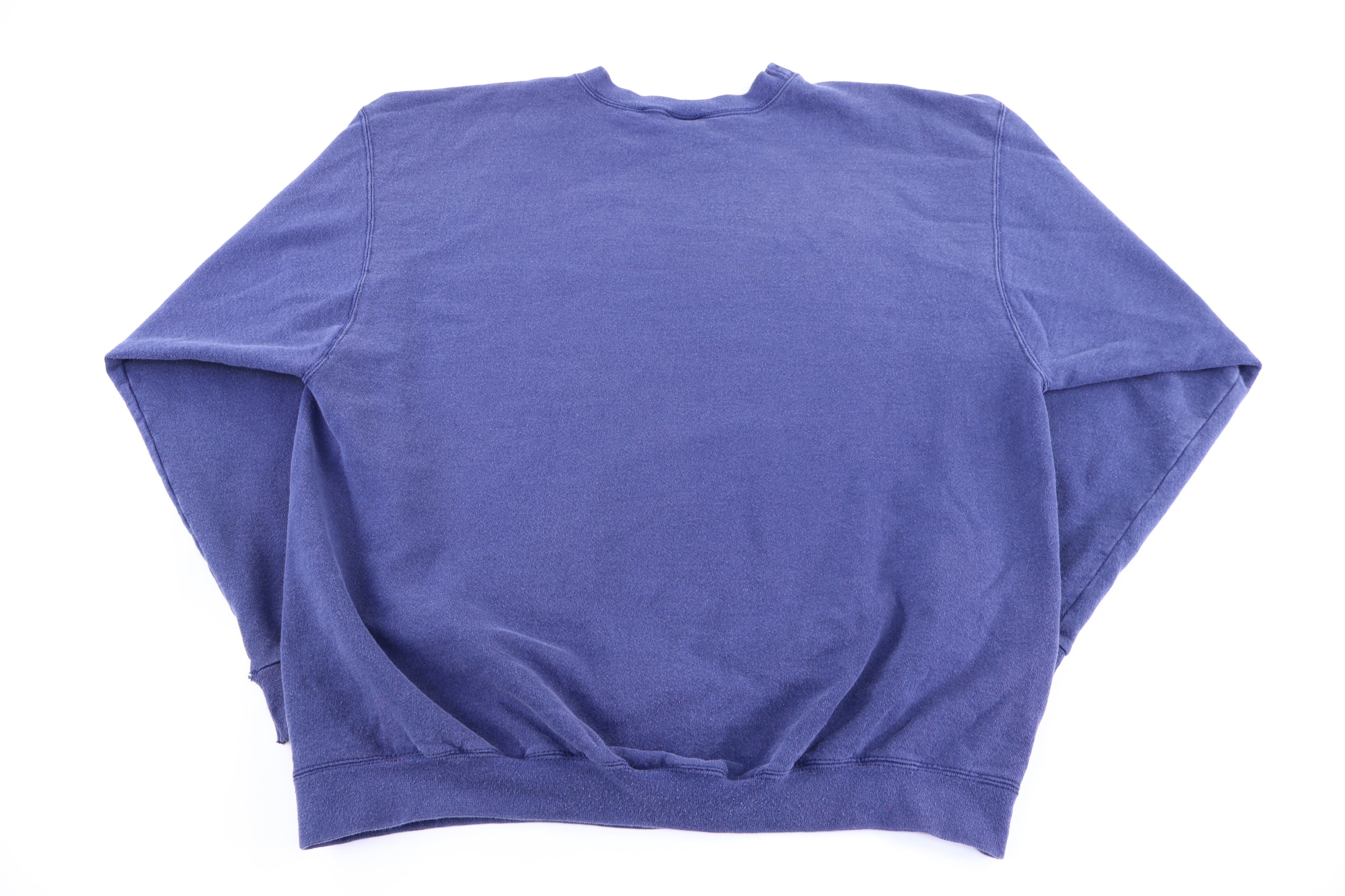 90's Nike Embroidered Logo Blue Sweatshirt