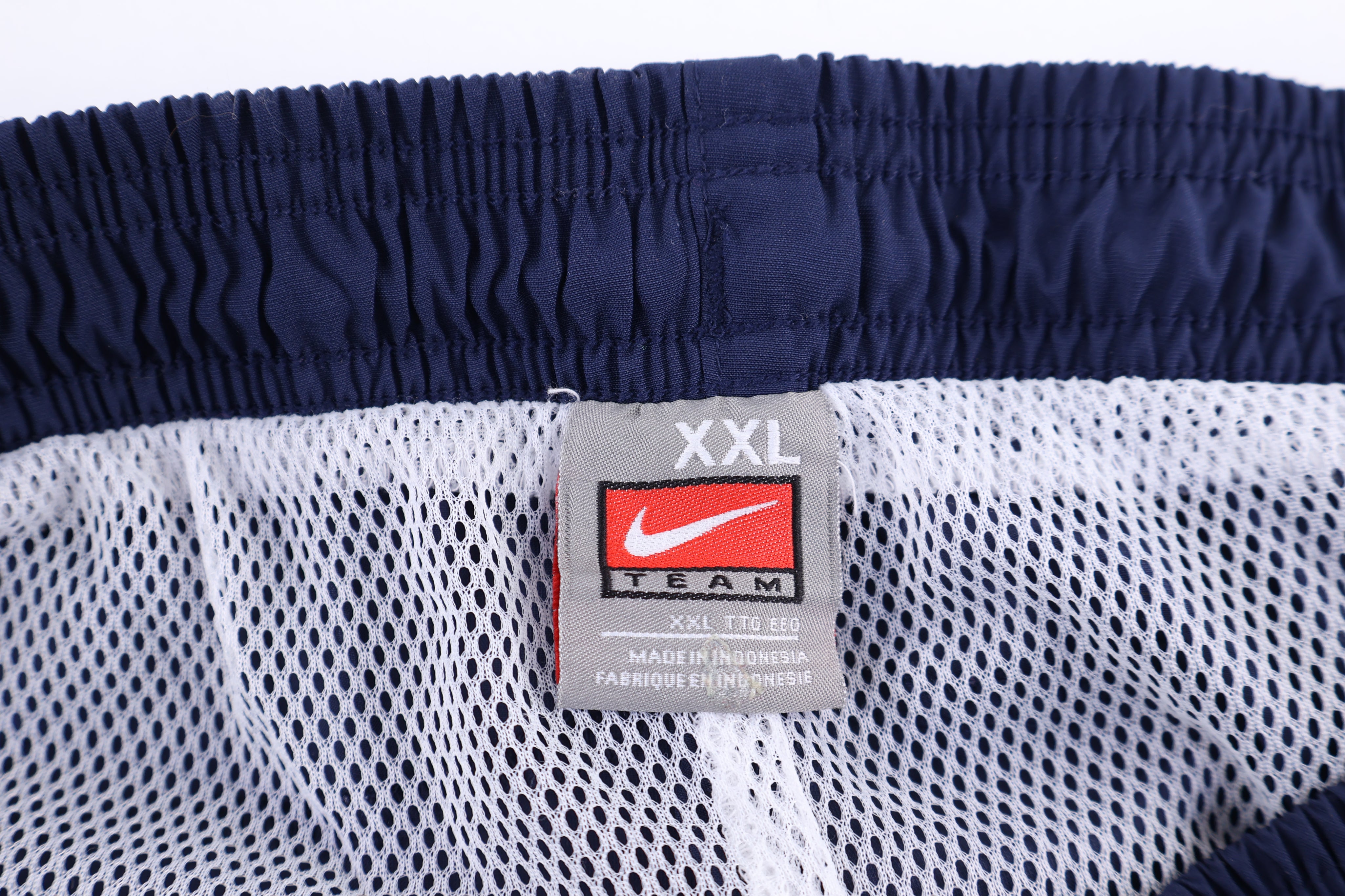 Vintage Nike Embroidered Logo Blue Track Pants