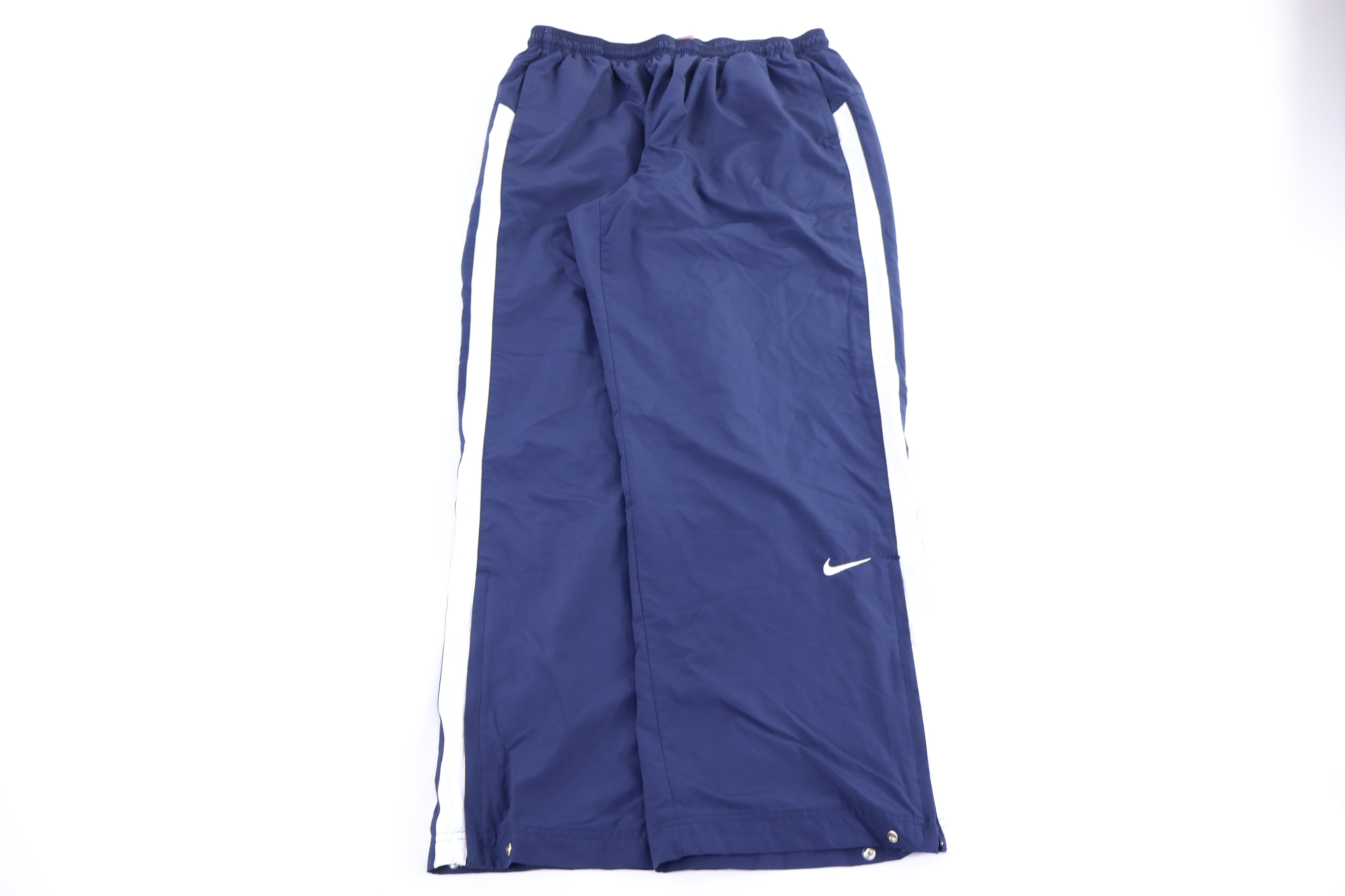 Vintage Nike Embroidered Logo Blue Track Pants