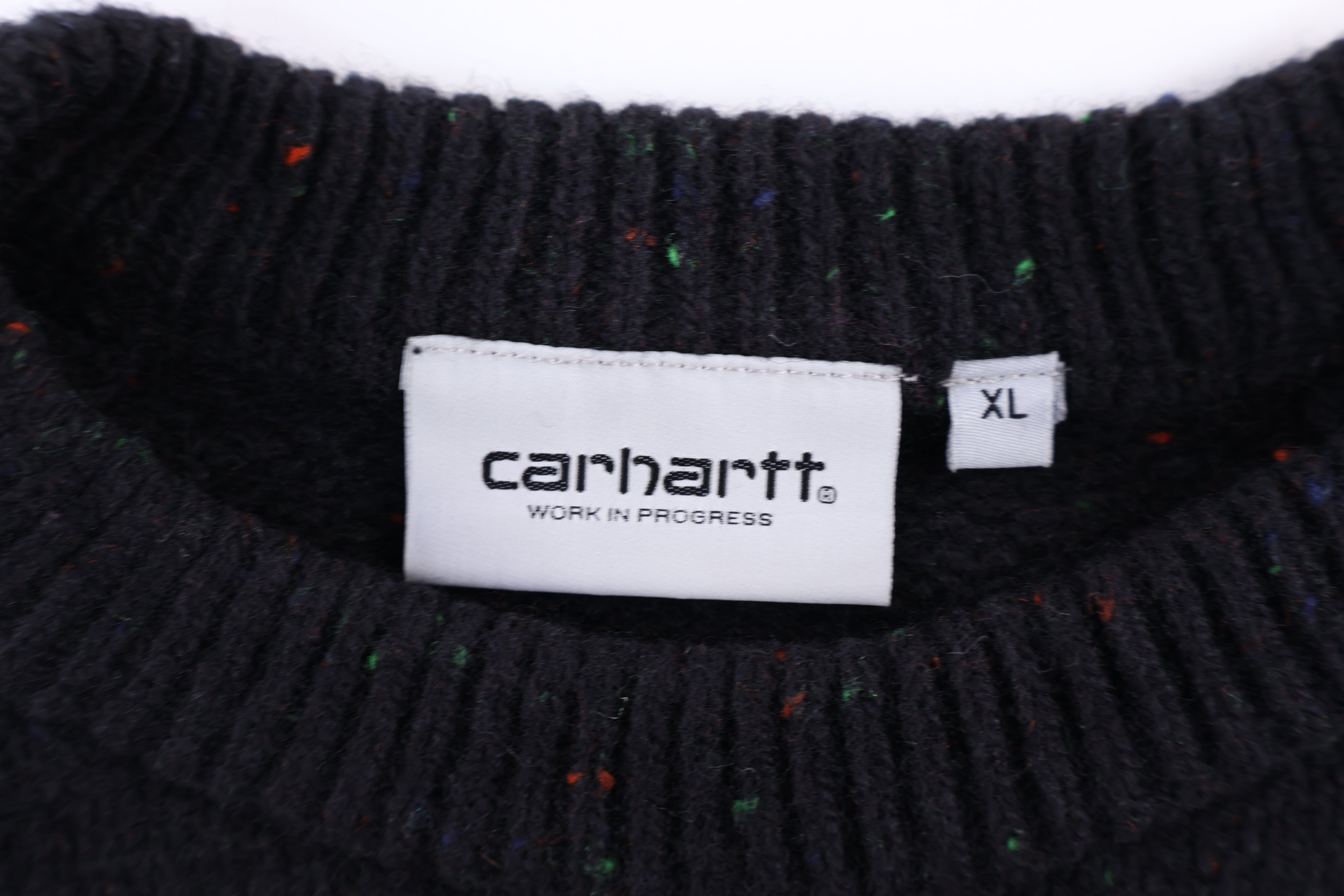 Carhartt Logo Patch Multicolor Knit Sweater