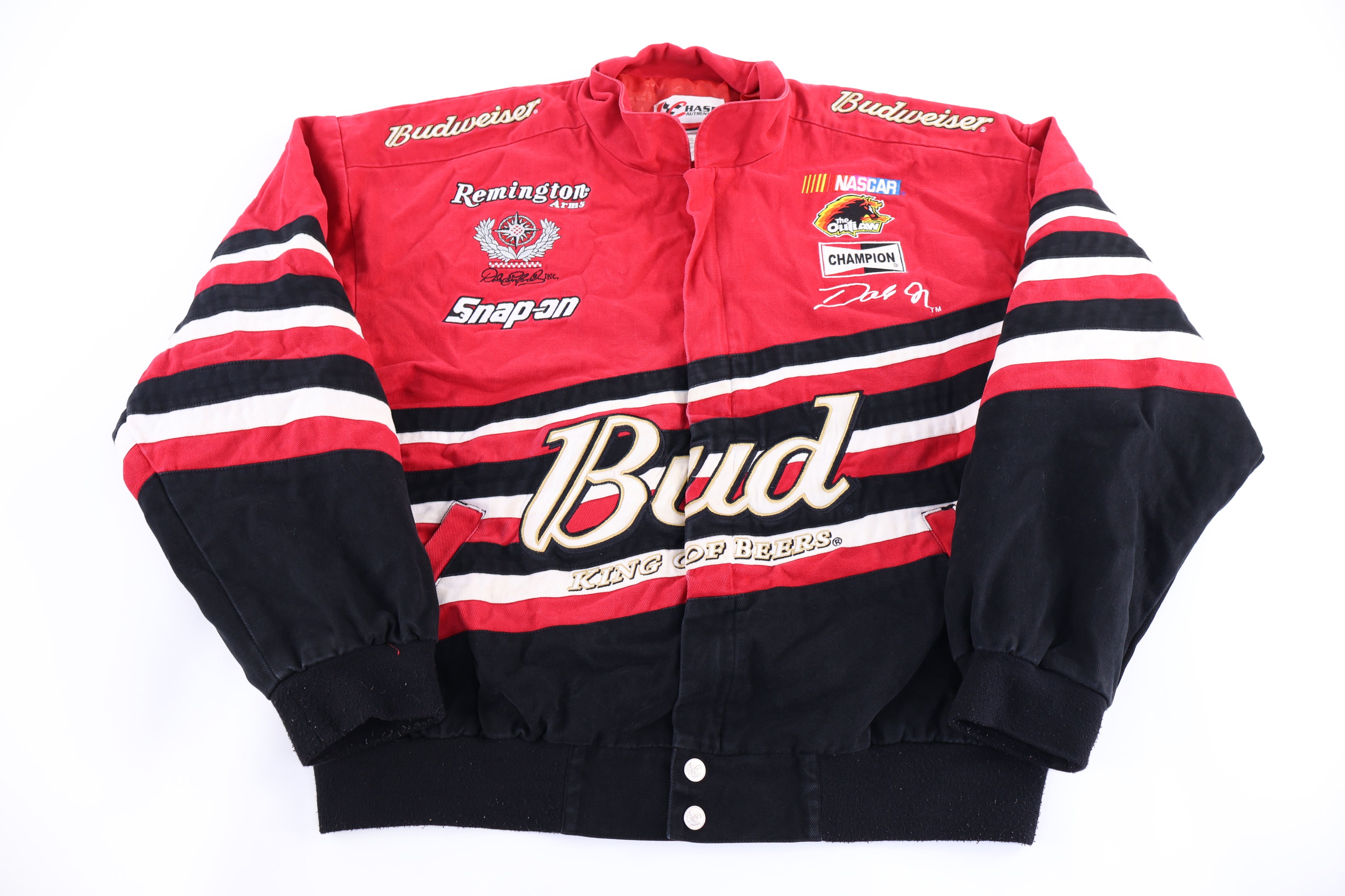 Vintage Nascar Dale Jr Budweiser Racing Jacket
