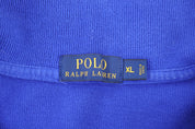 Polo Ralph Lauren Embroidered Logo Blue Quarter Zip Sweater