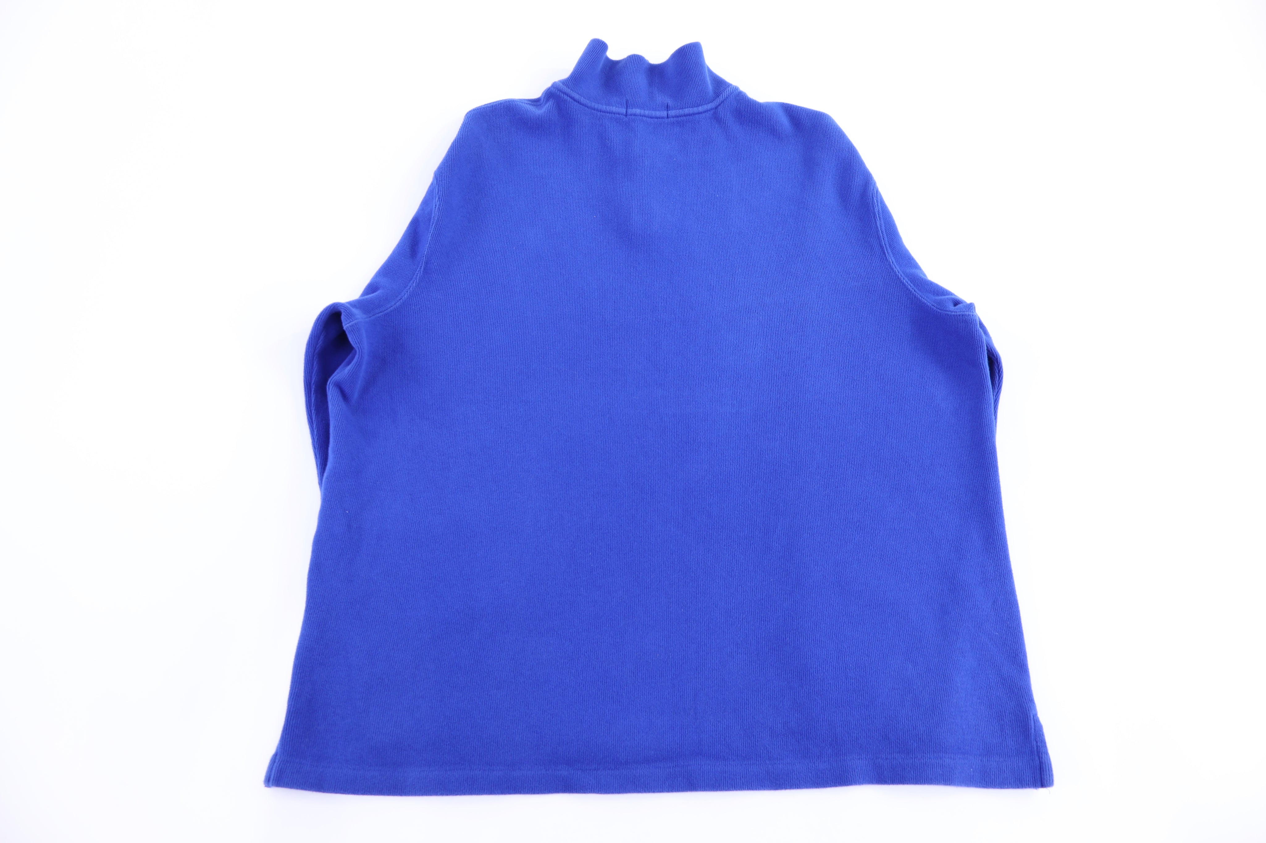 Polo Ralph Lauren Embroidered Logo Blue Quarter Zip Sweater