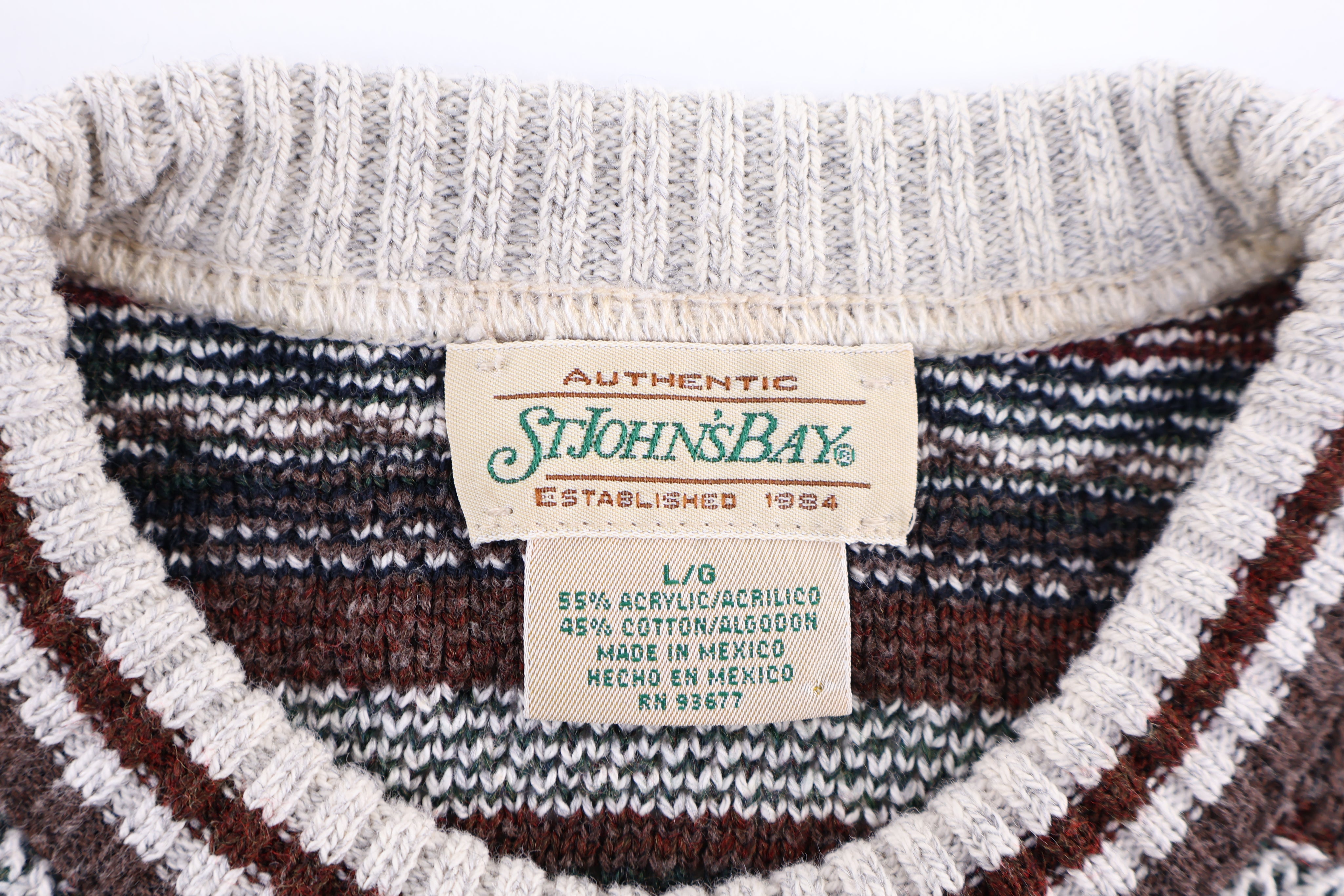 90's St. John's Bay Multicolor Knit Sweater